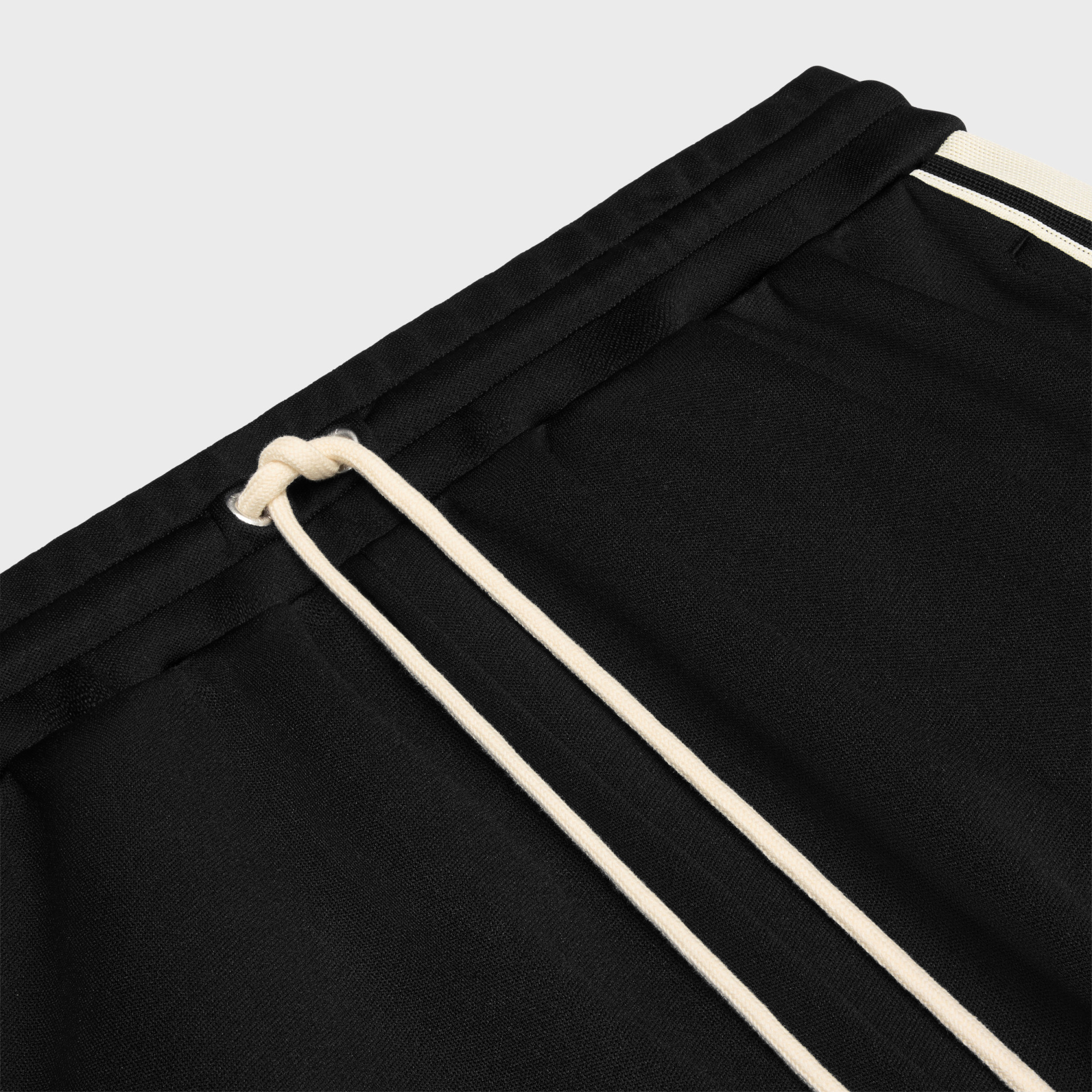 Celine Elastic Waist Sports Shorts In Black