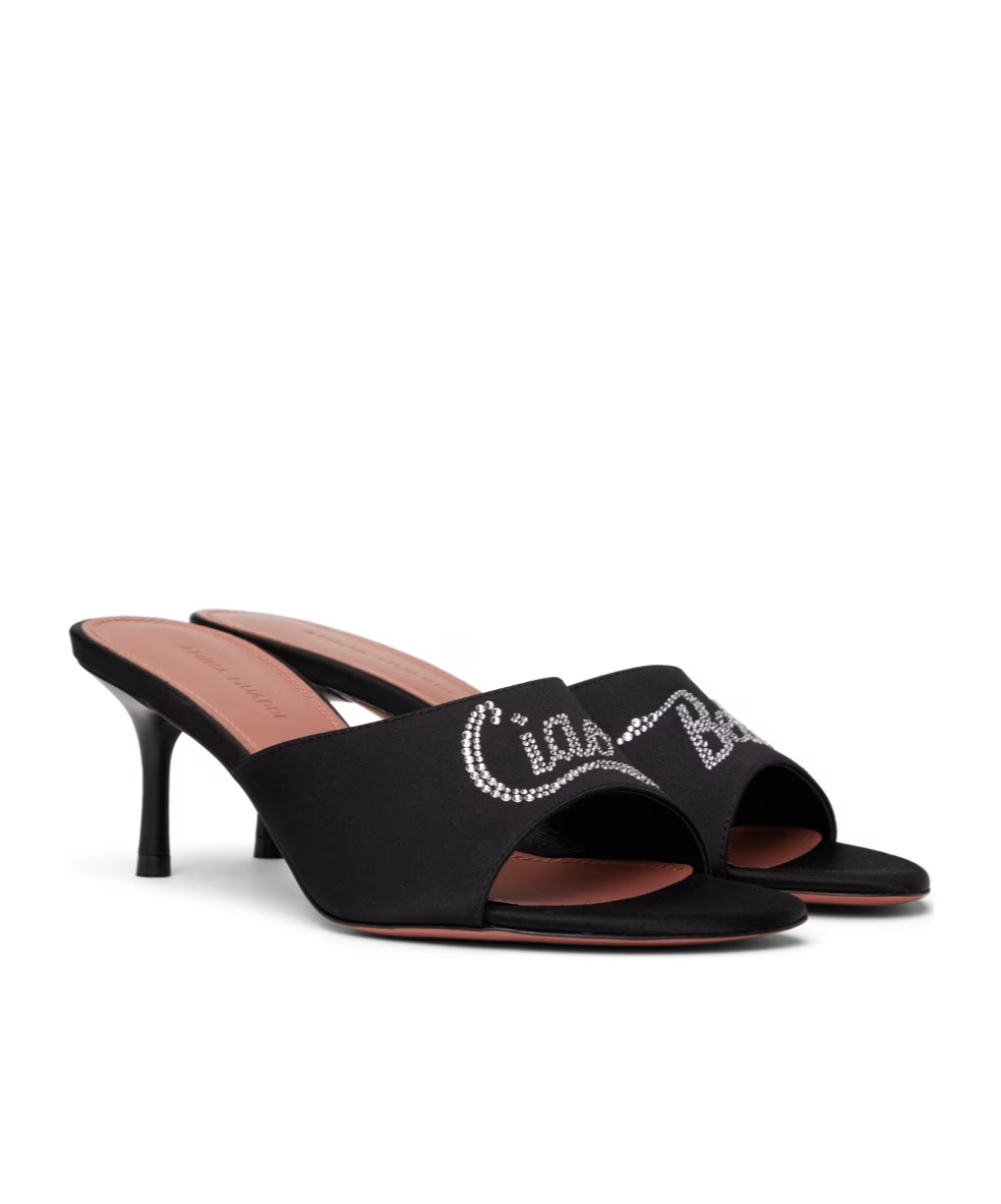 Amina Muaddi Bella 60 Crystal-embellished High-heeled Sandals In Black
