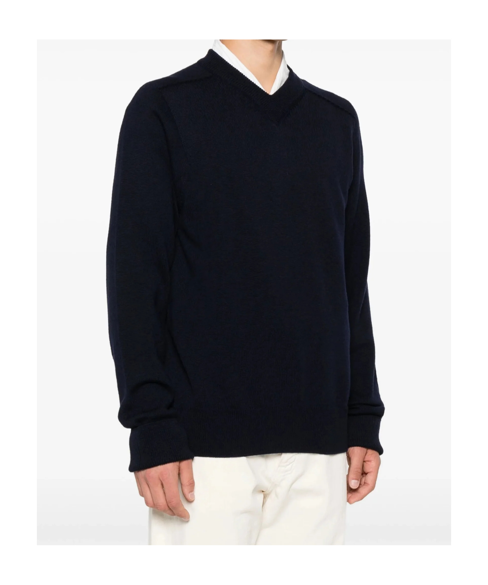 Studio Nicholson Merino Wool Sweater In Black
