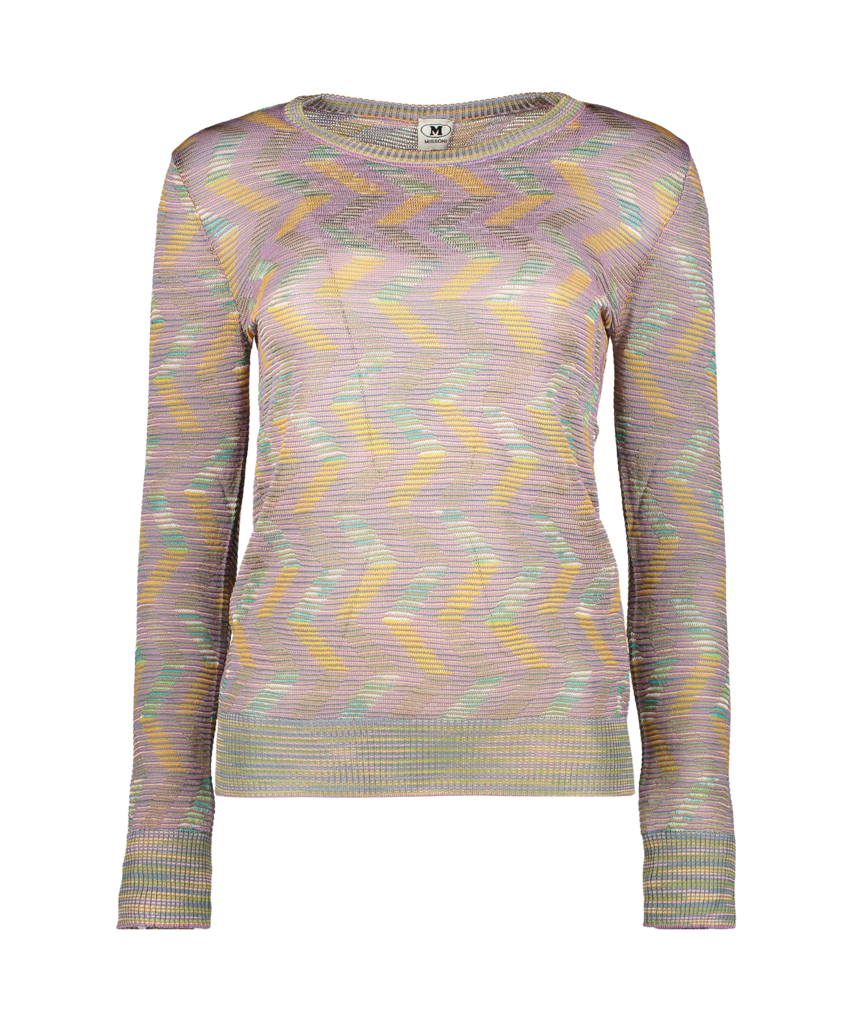 M Missoni Long Sleeve Crew-neck Sweater