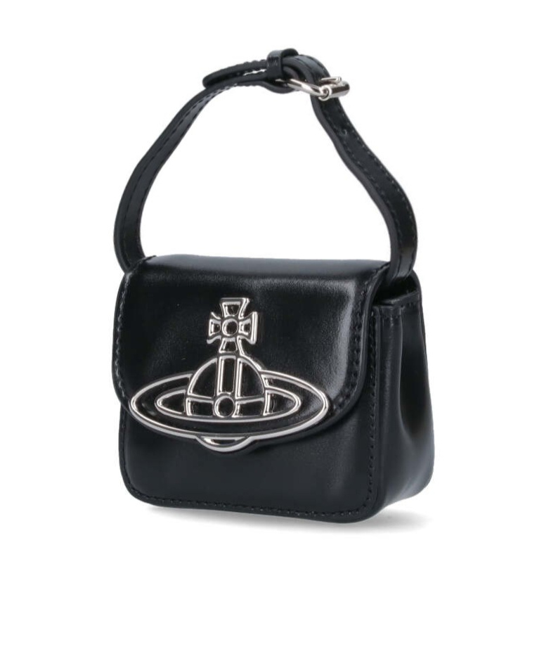 Vivienne Westwood Orb Plaque Tote Bag In Black