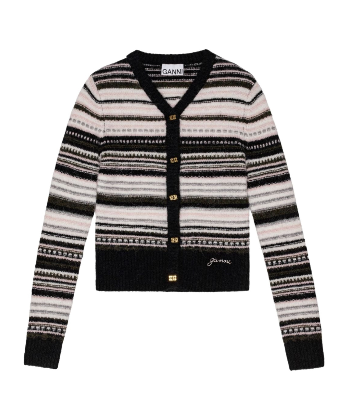 Ganni Sweaters In Black