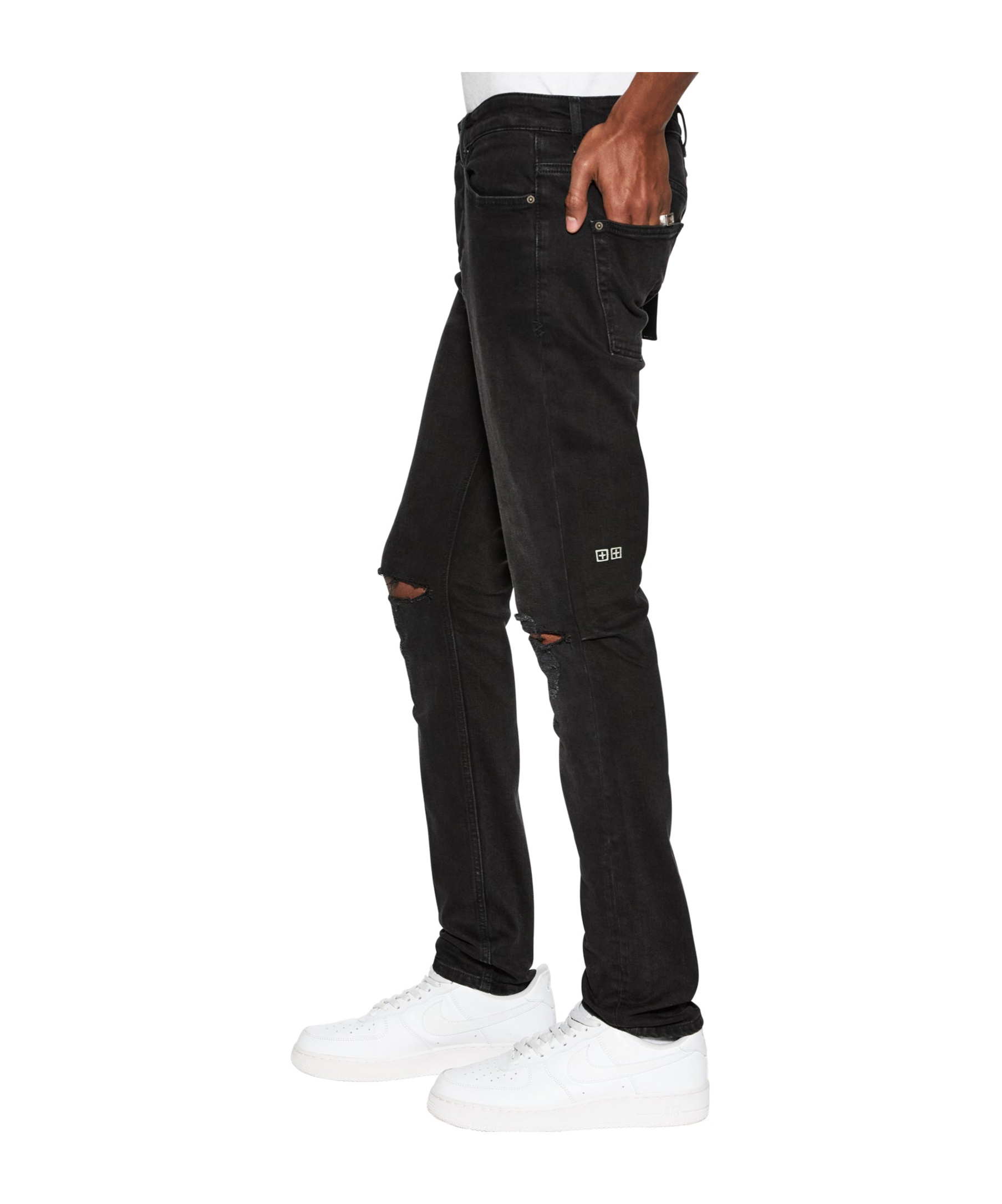 KSUBI MID-WAIST SLIM-FITTING JEANS 