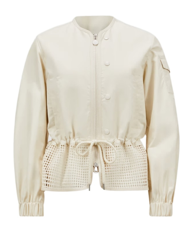 Moncler Rochecotte Broderie Anglaise-trimmed Jacket