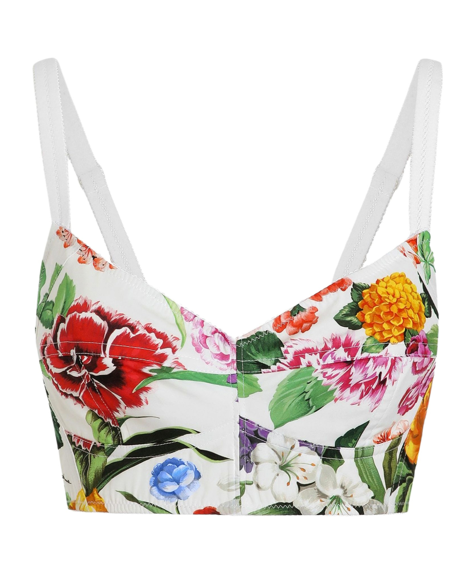 DOLCE & GABBANA PRINTED BRA TOP