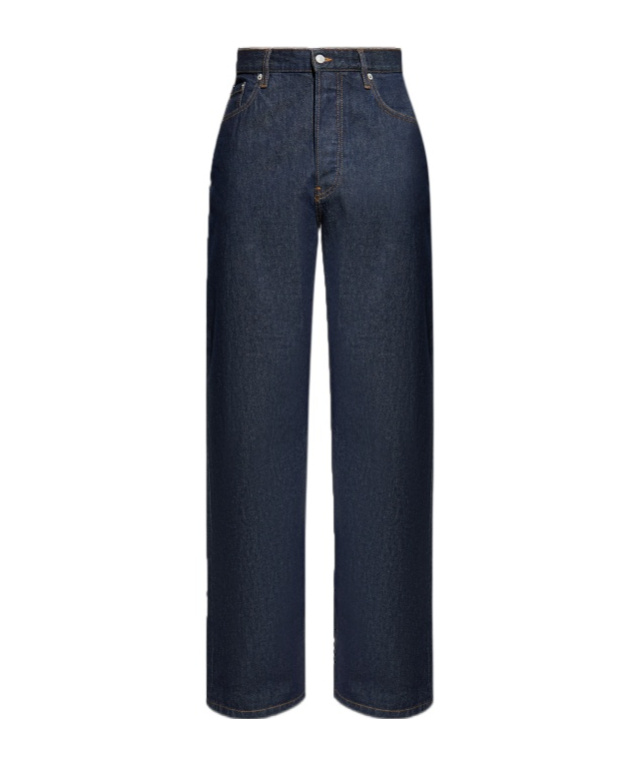 Dries Van Noten Jeans With Belt Loops In Black