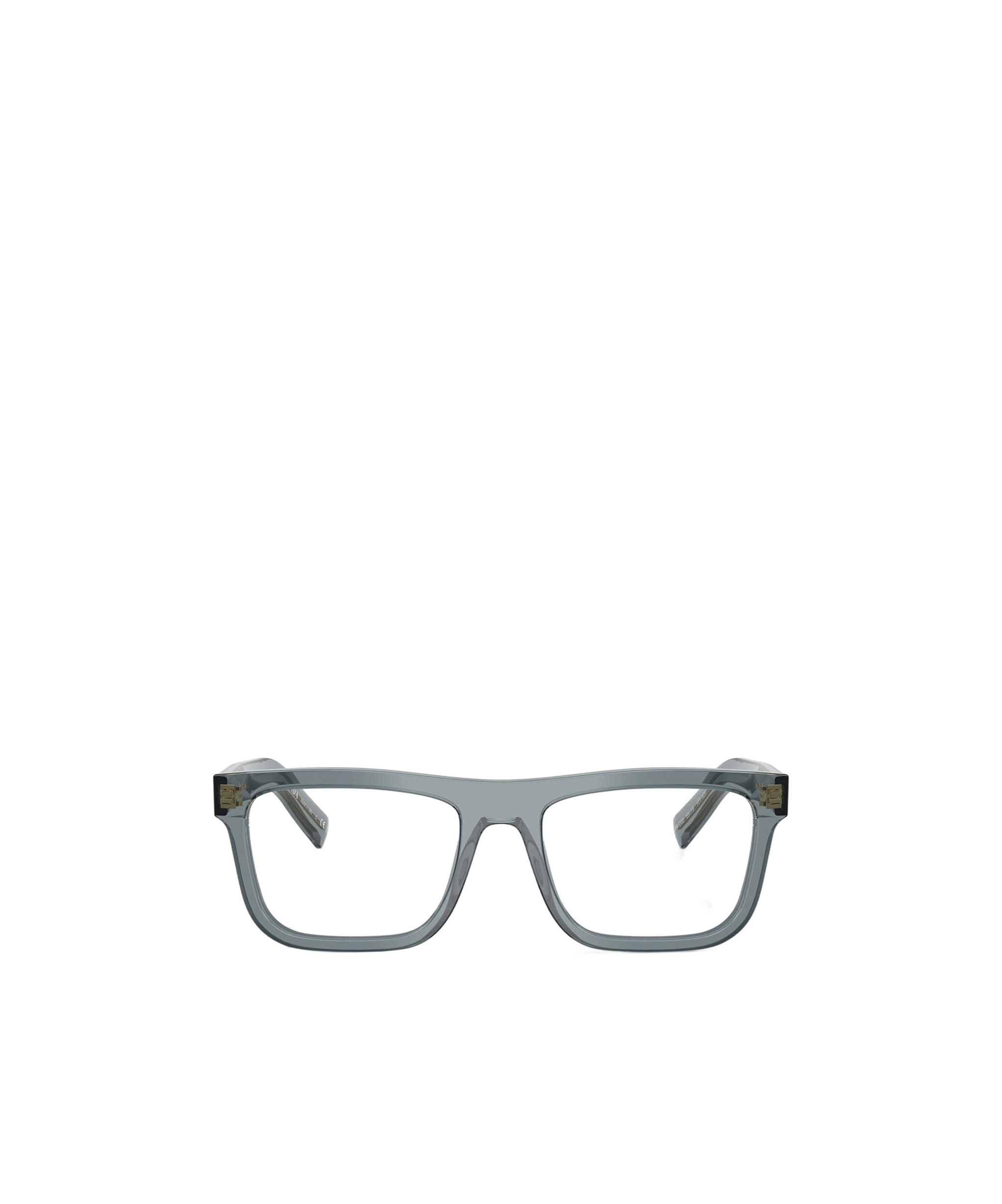 Prada Eyewear Rectangle Frame Glasses In Gray
