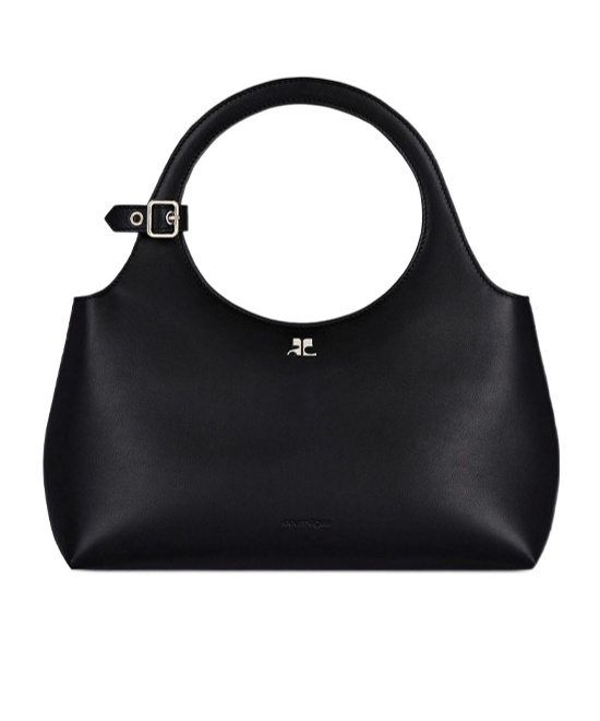 Courrèges Holy Day Leather Bag In Black