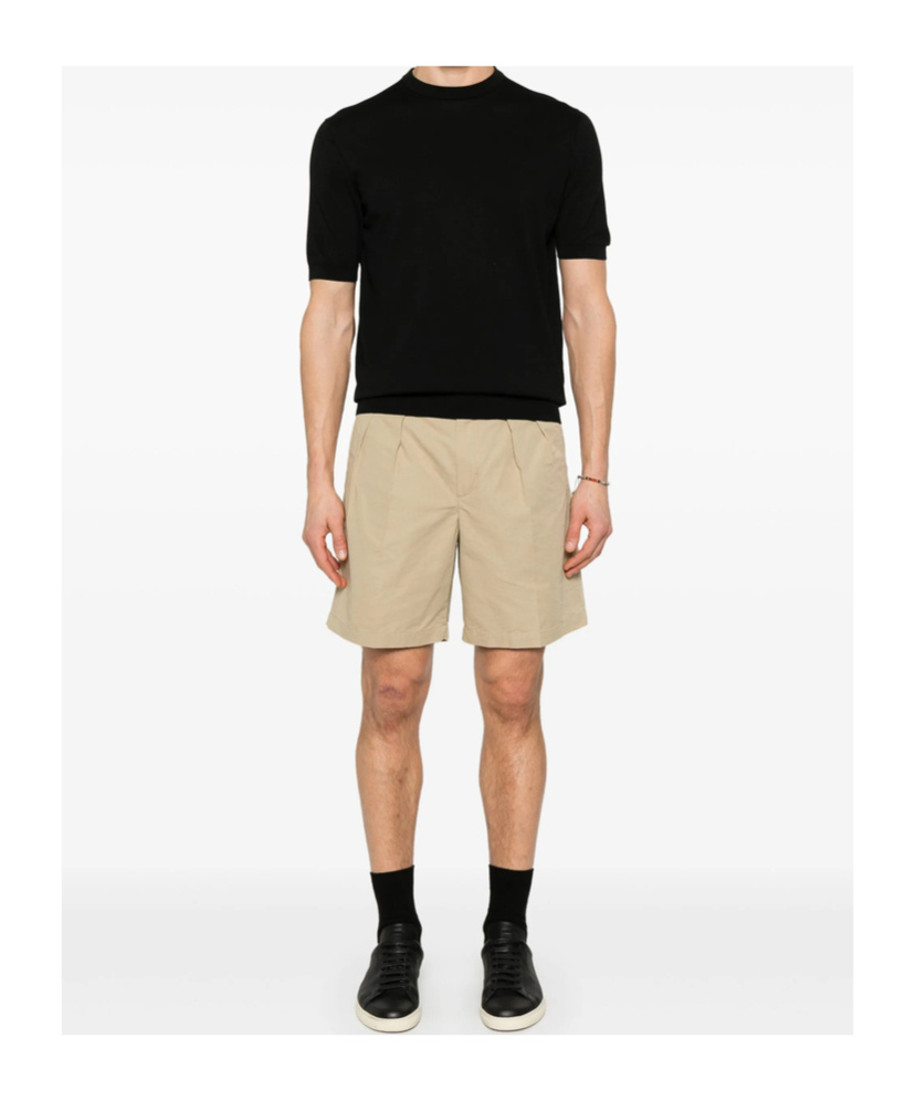 Fedeli Drop-shoulder Cotton Jumper In Black