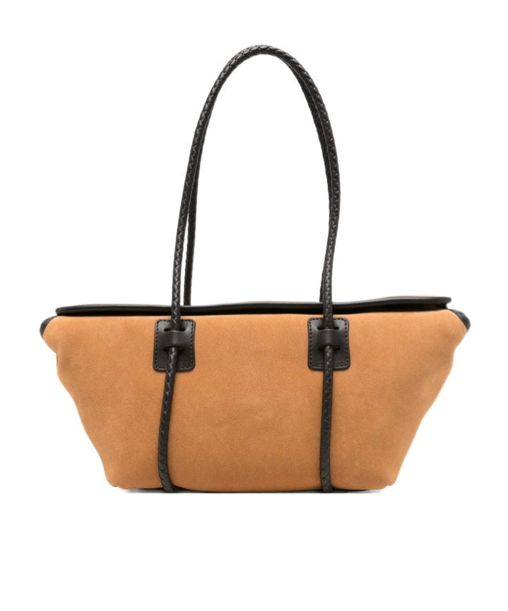 Hereu Forna Braided Handle Shoulder Bag In Brown