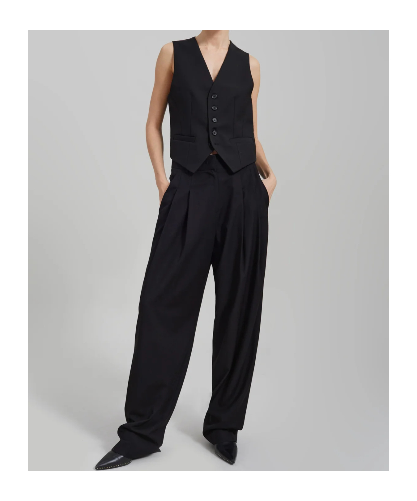 THE FRANKIE SHOP GELSO WAISTCOAT
