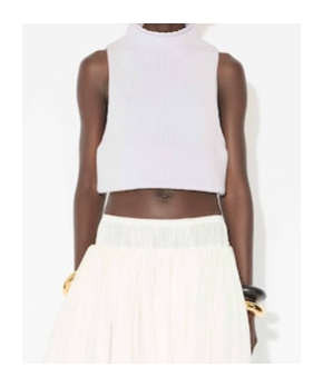 Alaïa Chunky Knit Sleeveless Sweater