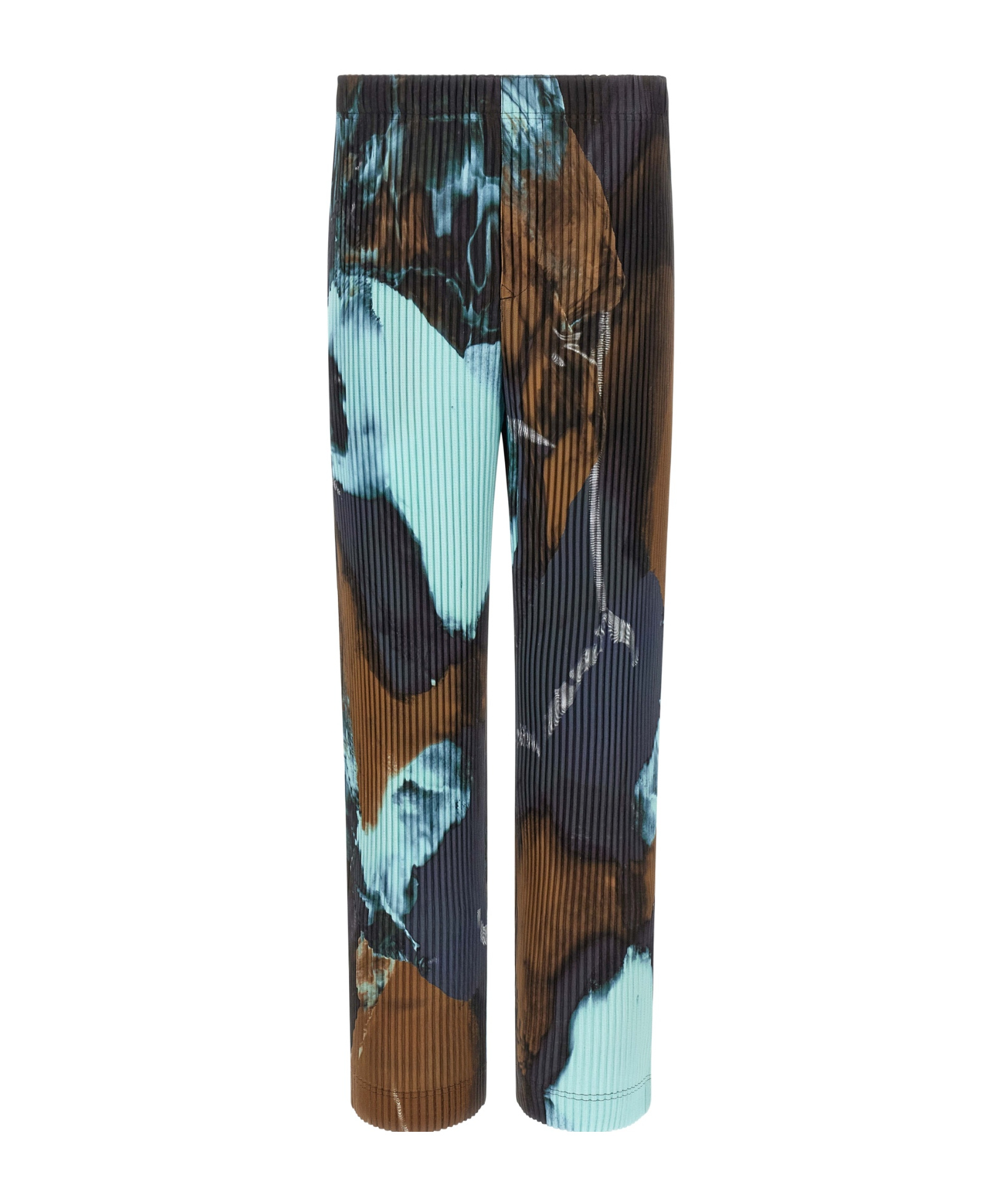 Issey Miyake Ns Brown Agate Graphic-print Knitted Trousers In Multi