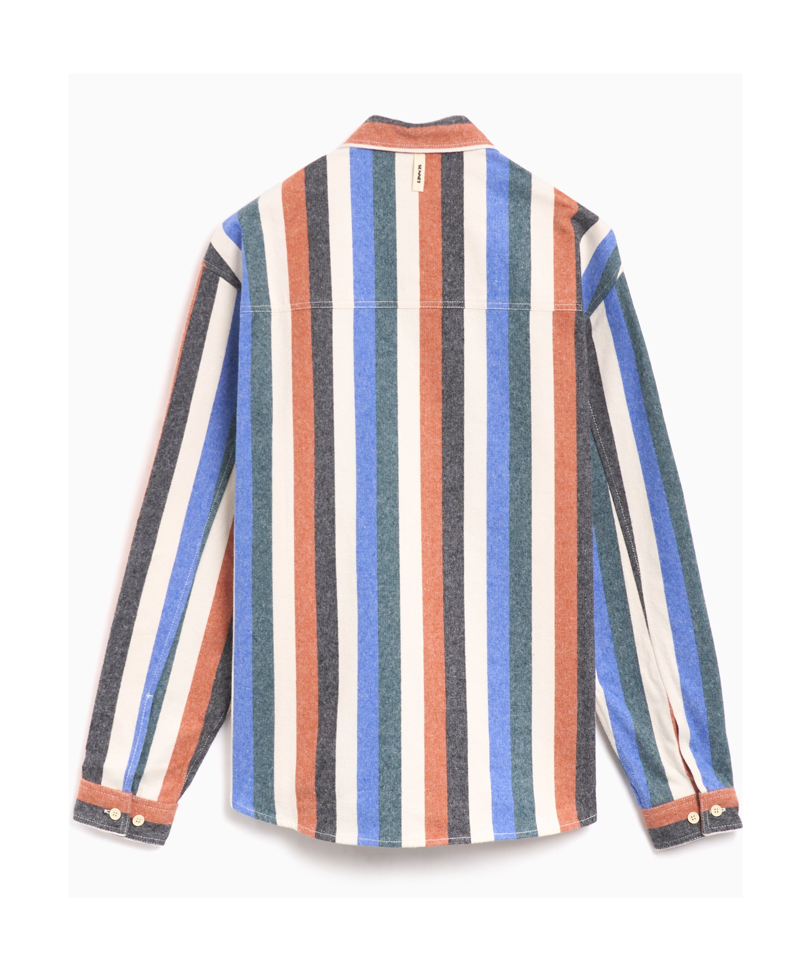 Sunnei Multicolor Striped Over Shirt In White