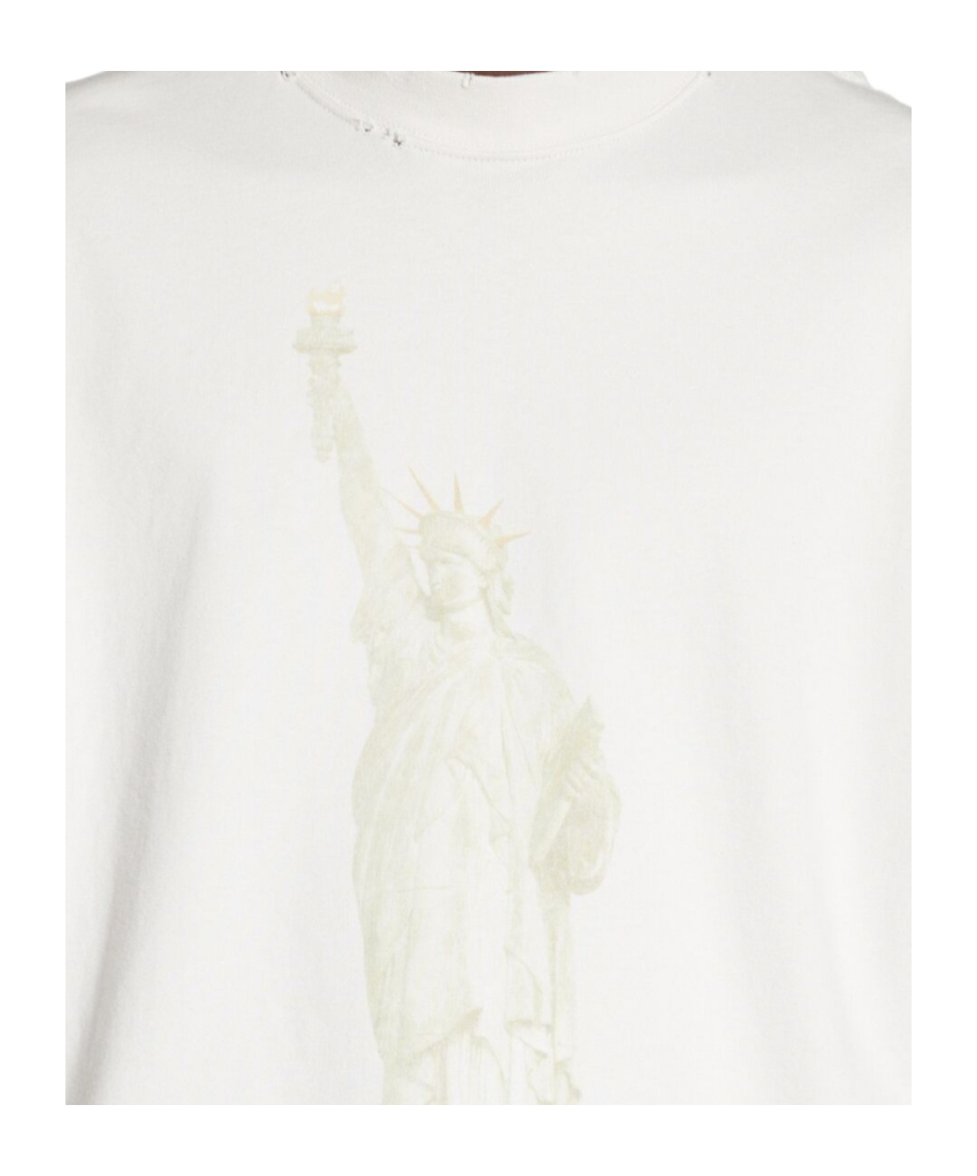 Balenciaga Paris Liberty Cotton T-shirt In White