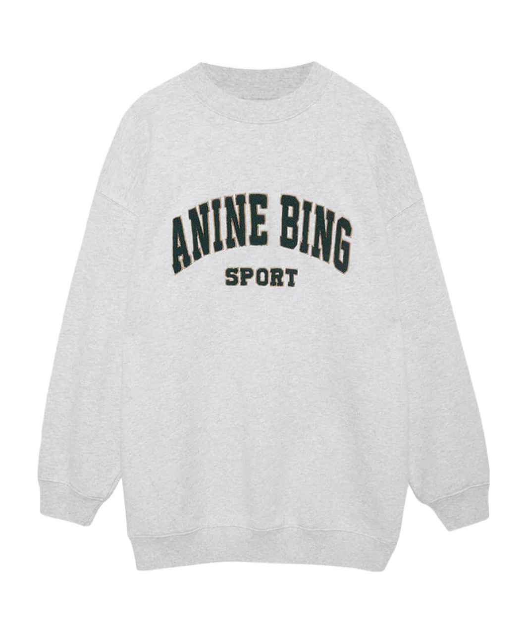 Shop Anine Bing Logo-patch Tyler Crewneck Sweatshirt In White