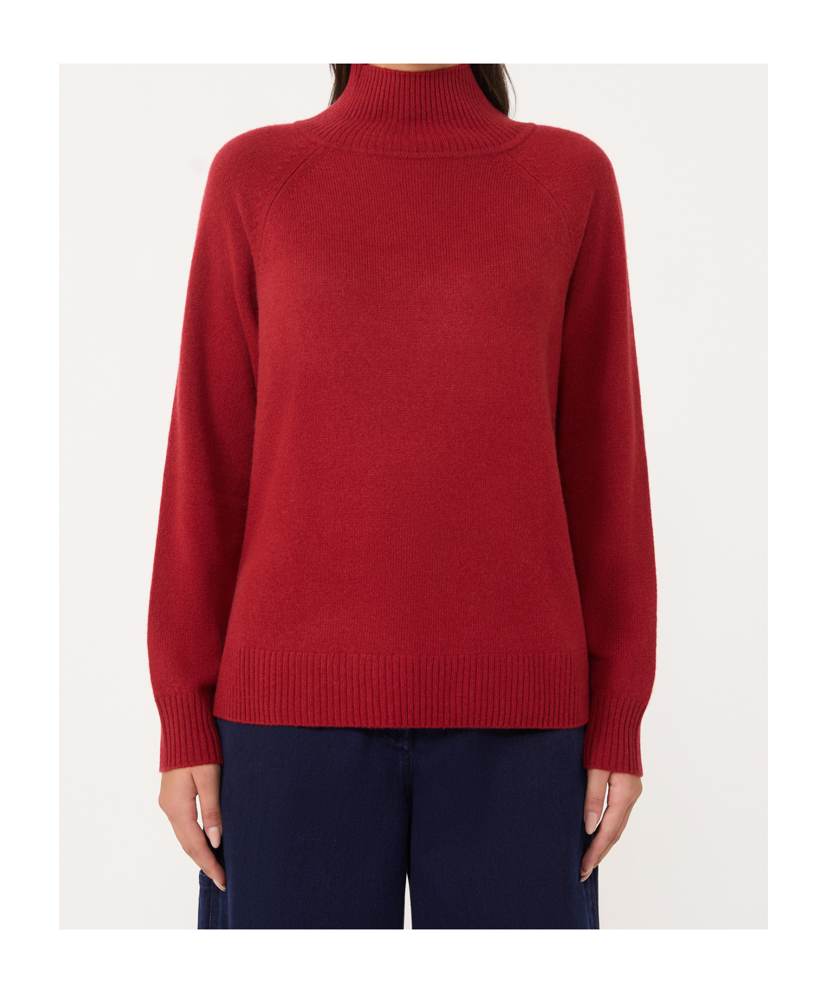 Weekend Max Mara Cashmere Rollneck Sweater In Red