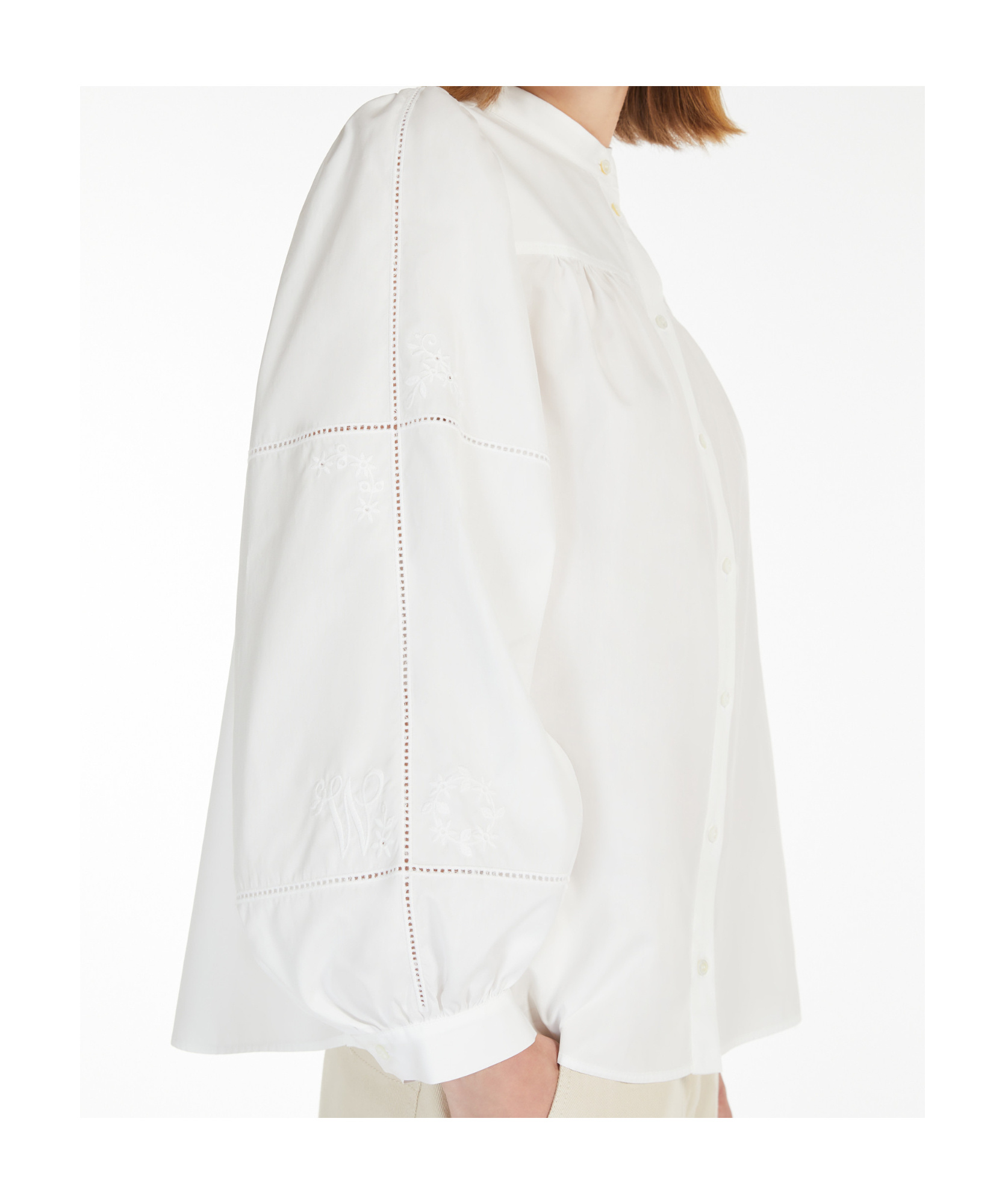 Weekend Max Mara Long-sleeved Shirt In White