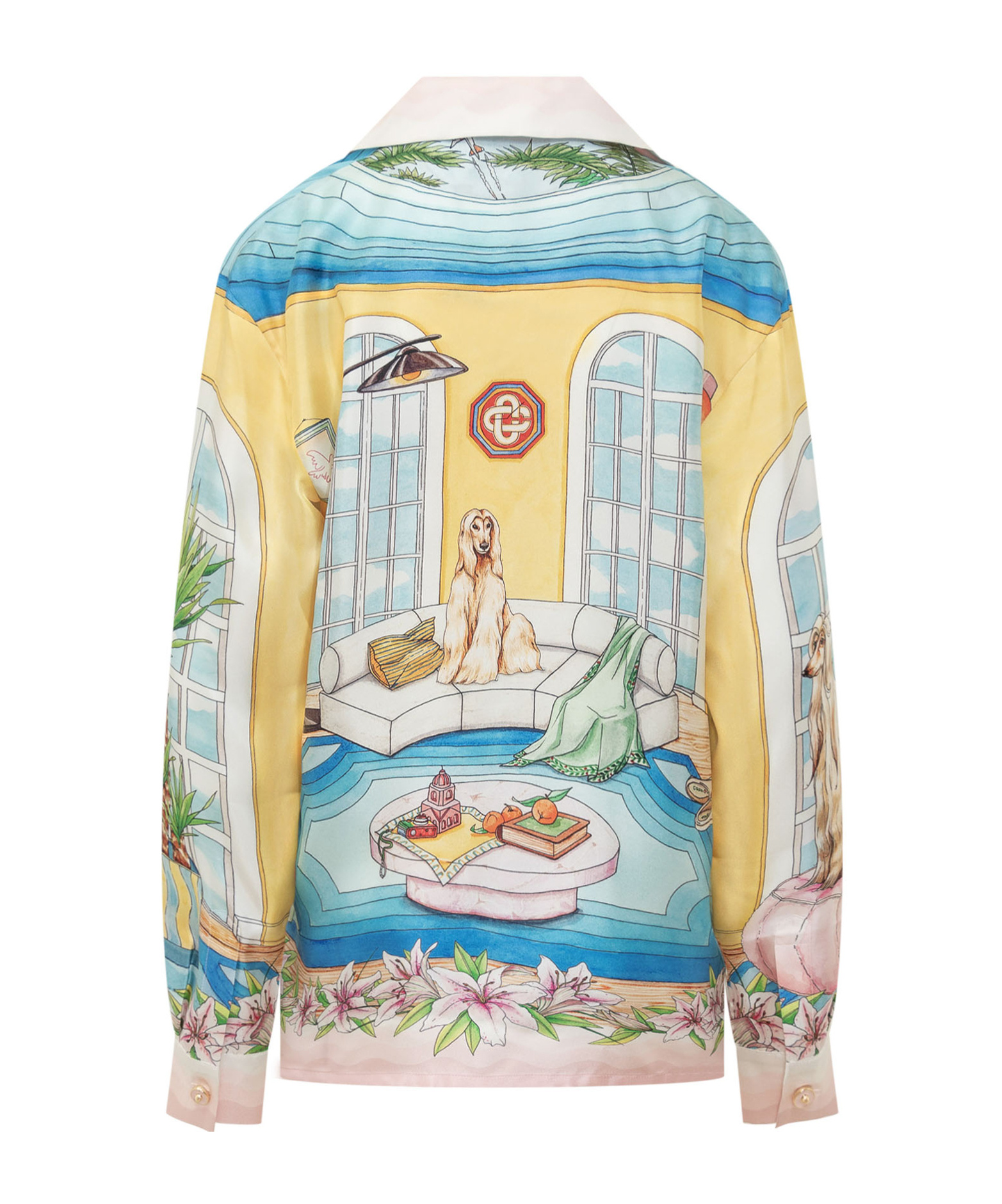 Casablanca Ladies Apartement Dans Les Airs Printed Shirt In Multicolor