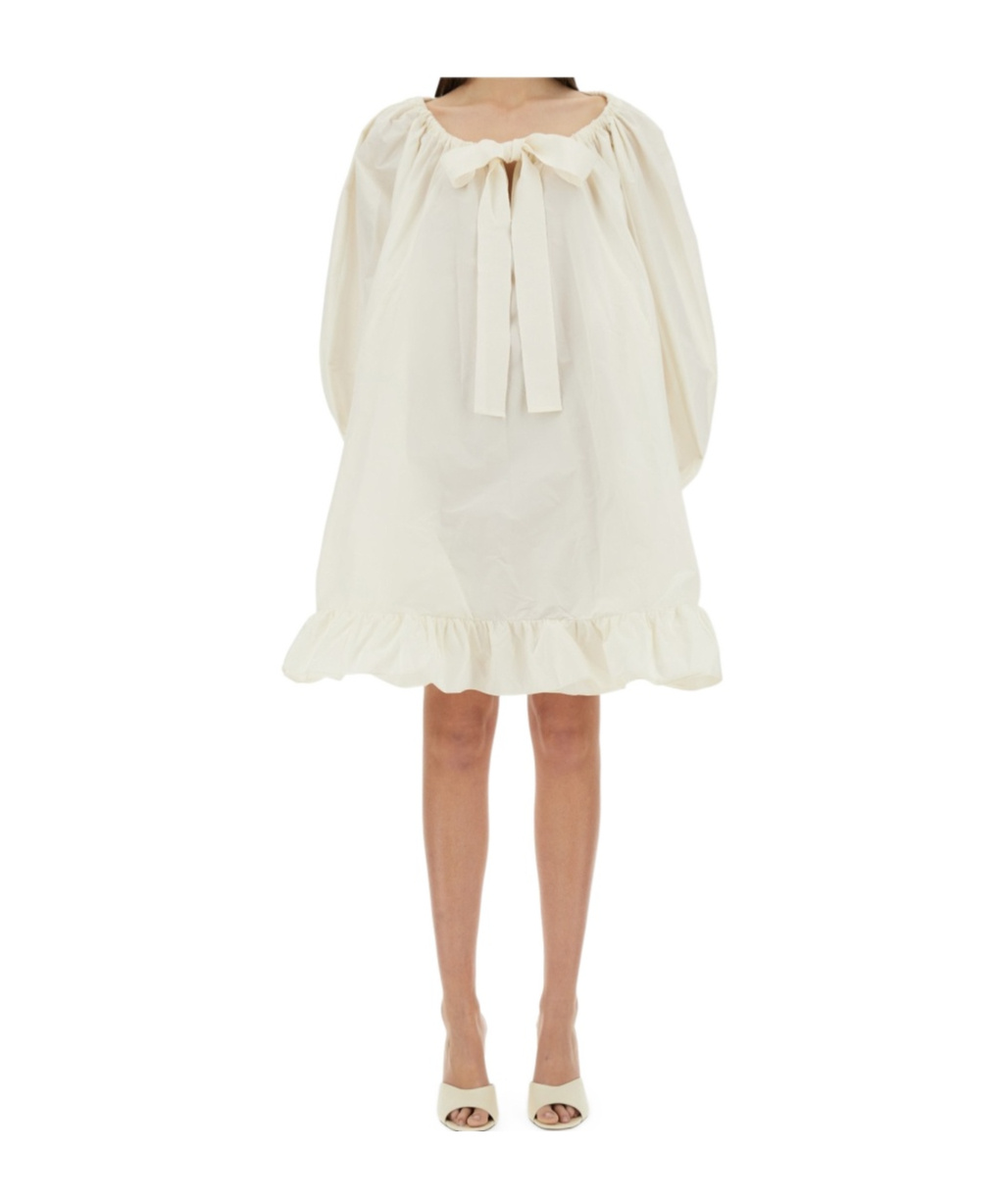 Patou Women's Ruffle Hem Dress In White