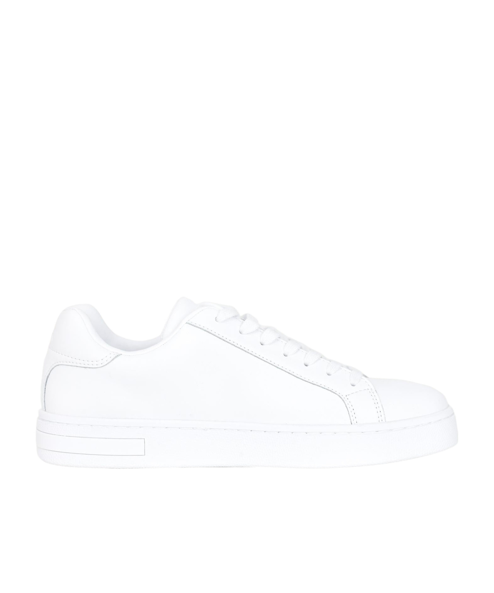 Armani Exchange Lace-up Low-cut Casual Shoes In White