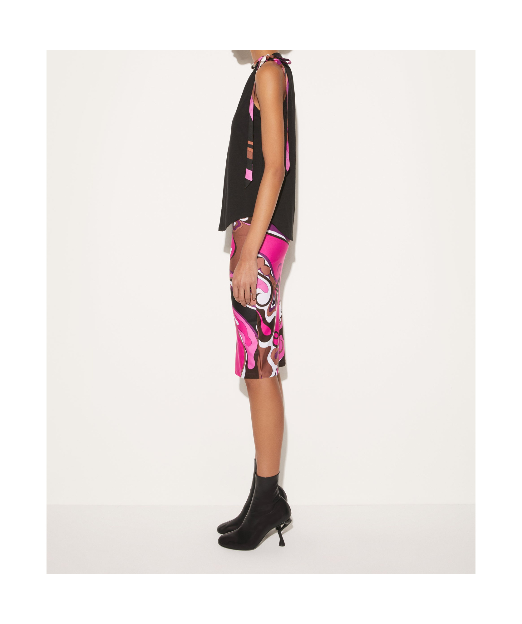 EMILIO PUCCI SCOOP-NECK JERSEY TANK TOP 