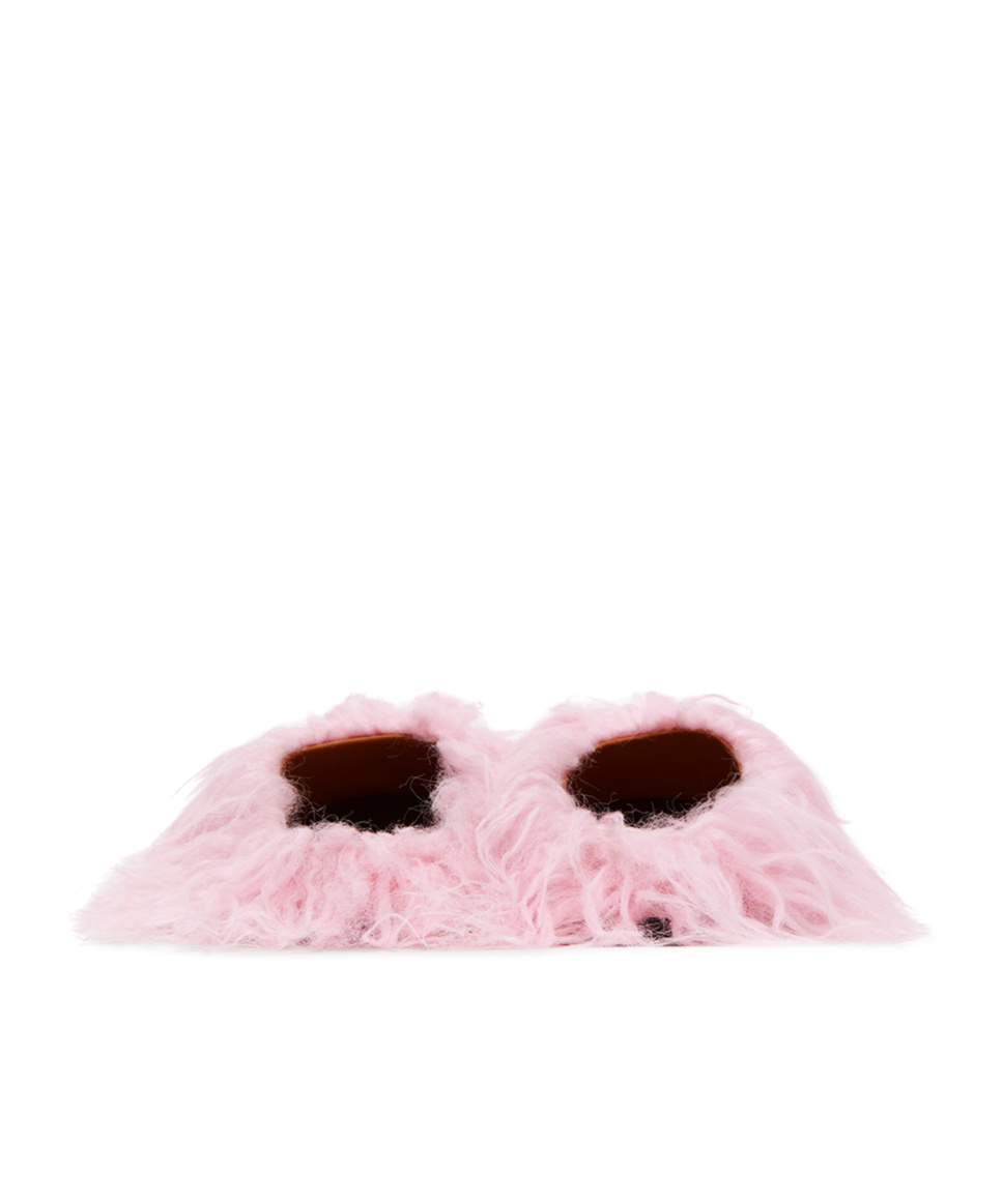 Marni Ssense Exclusive Pink Fussbett Sabot Loafers In Pink