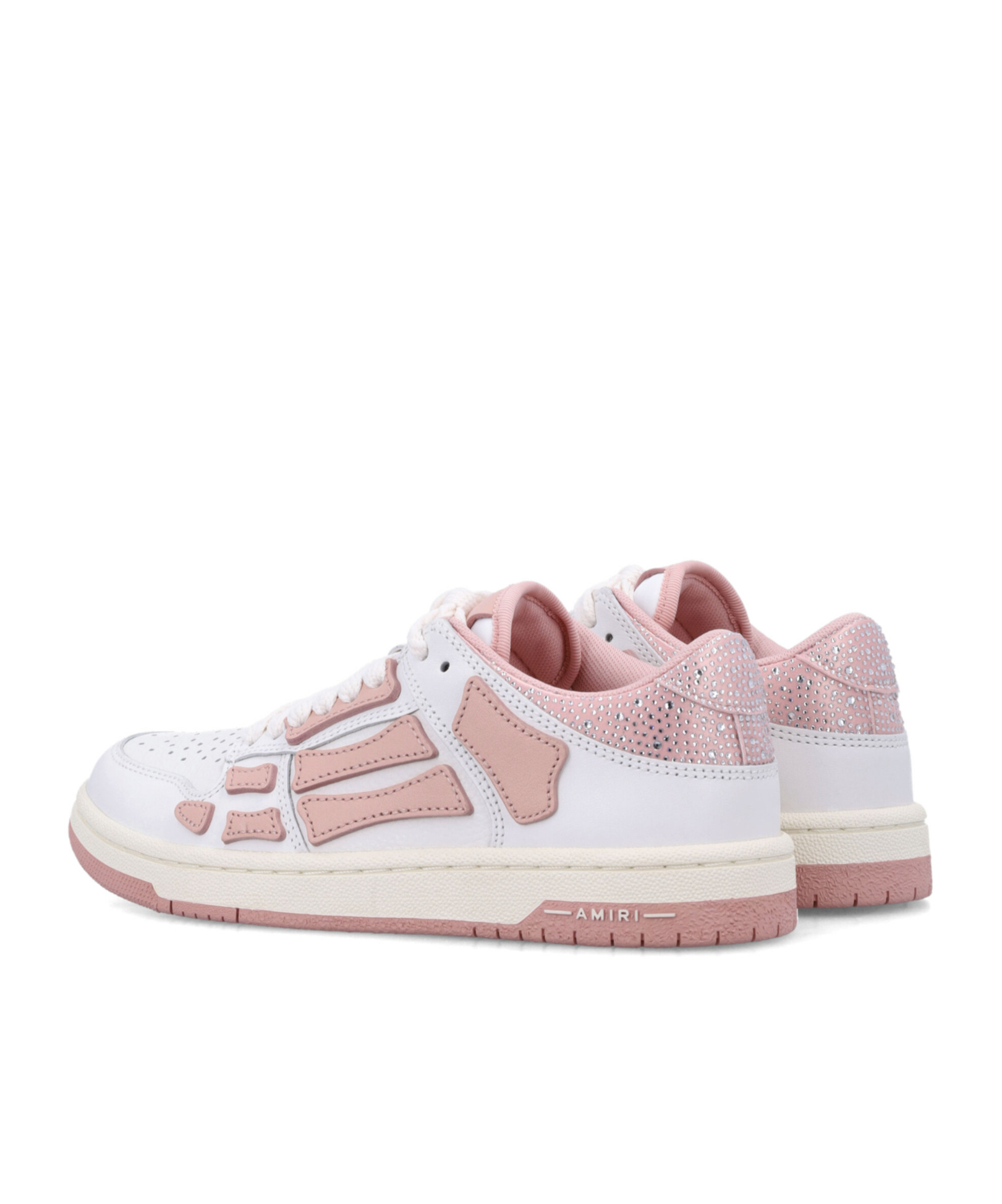 Amiri Crystal Satin Skeleton Low Top Sneaker