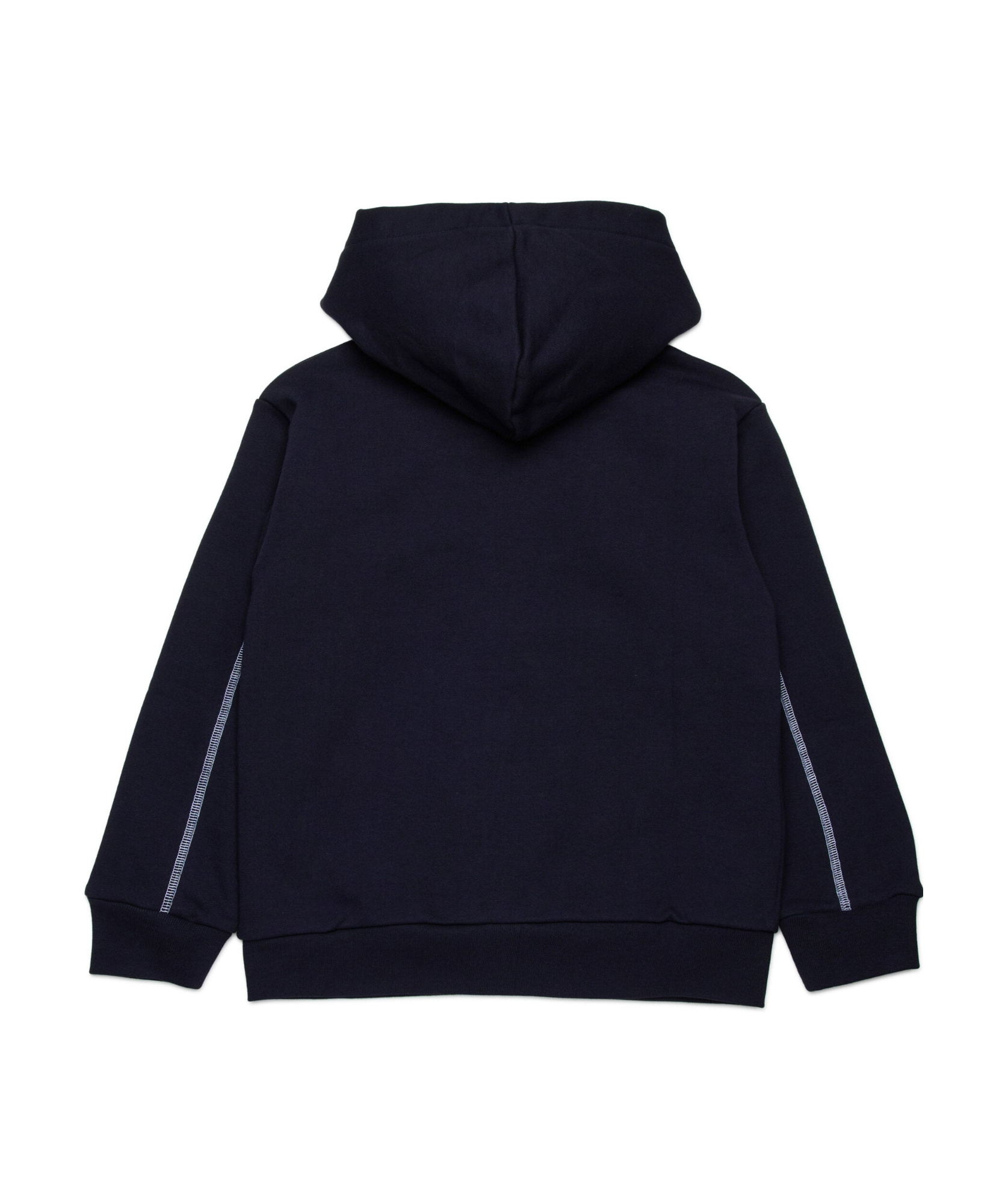 Marni Sweatshirt With Zip And Contrasting Seams In Blue Navy