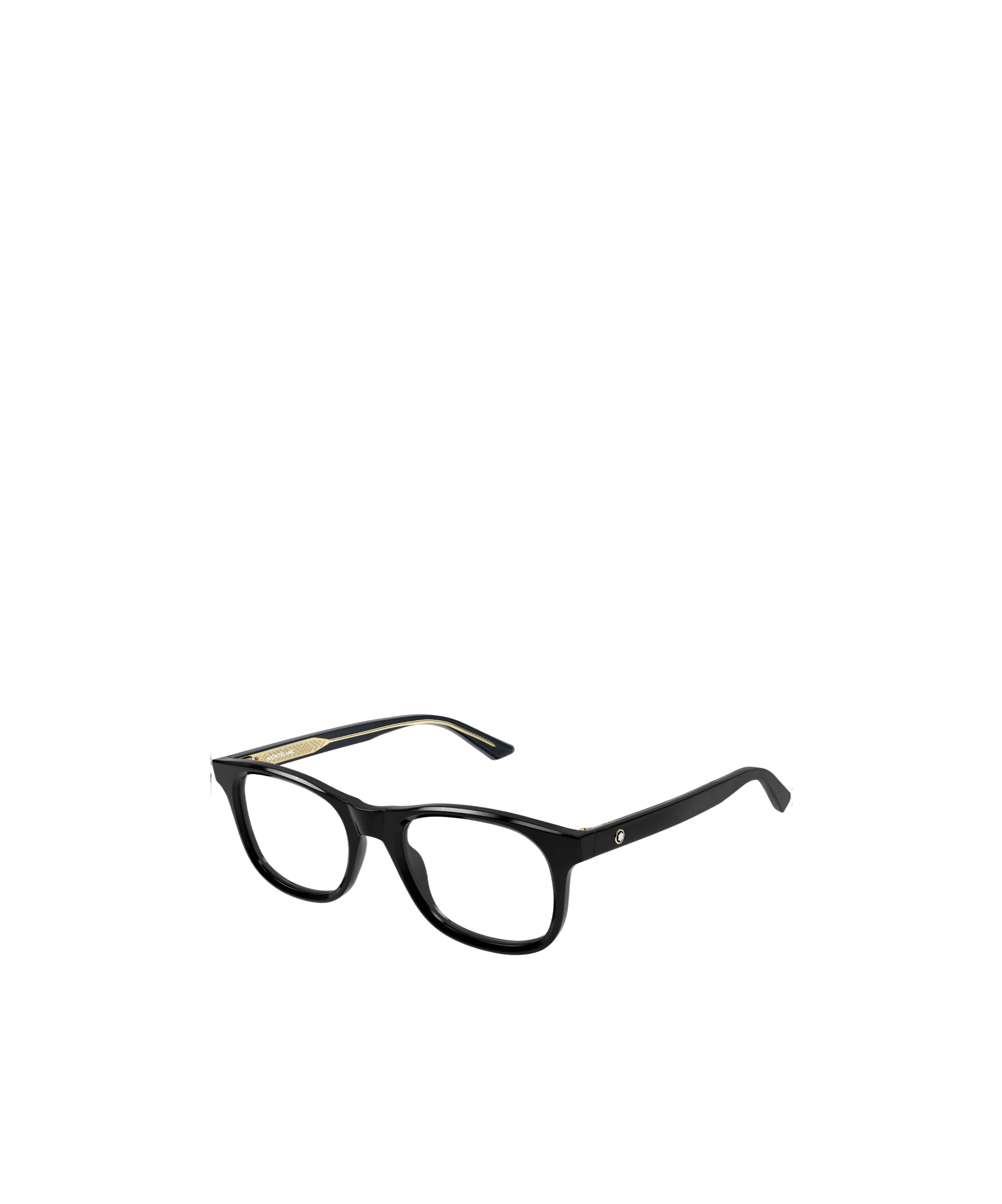 Montblanc Eyewear Square Frame Glasses In Black