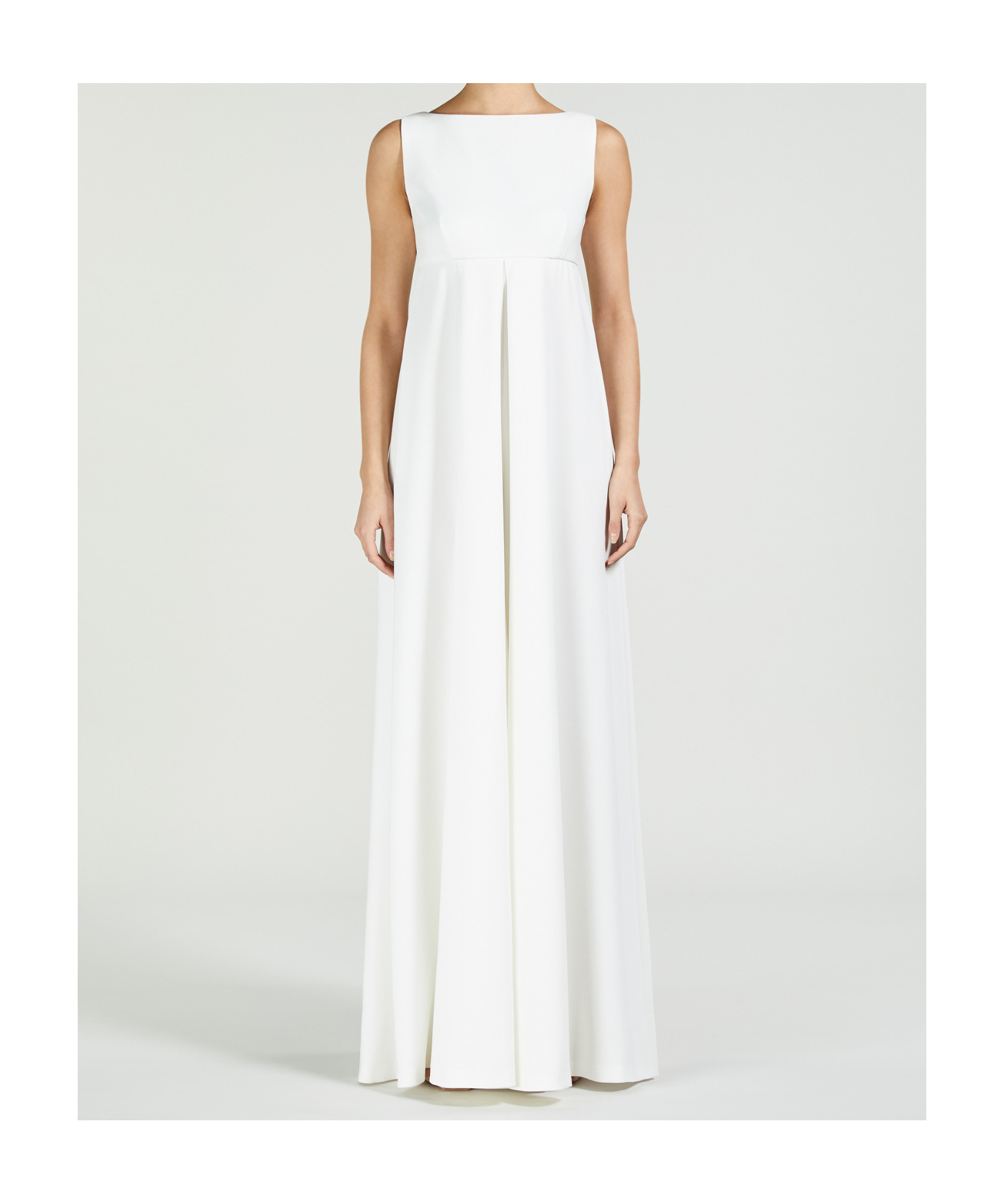 Max Mara Heavy Weight Kadi Fabric Jumpsuits In White