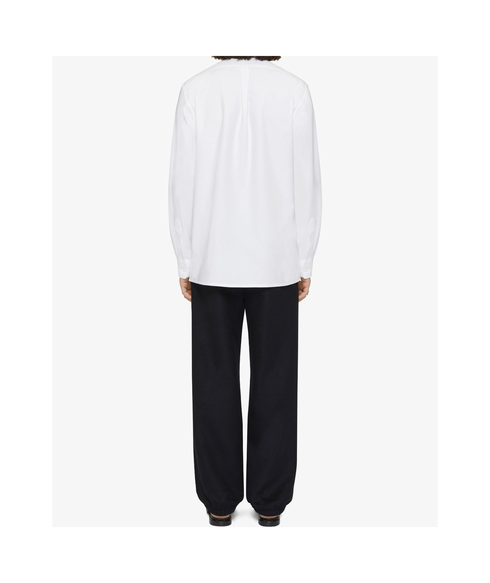 Givenchy Lapel Long-sleeved Shirt In White