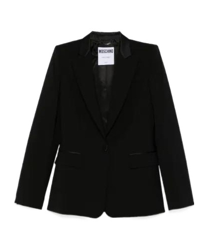 Moschino Wool Blazer In Black