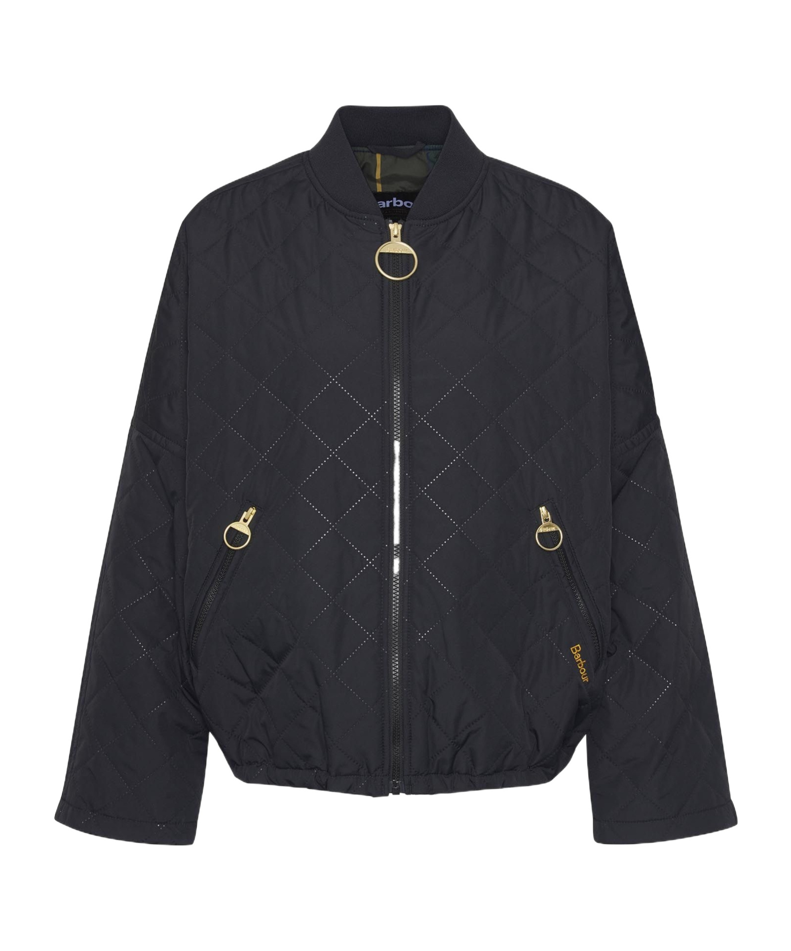 Barbour Emlyn Quilted Pilot Jacket In Black