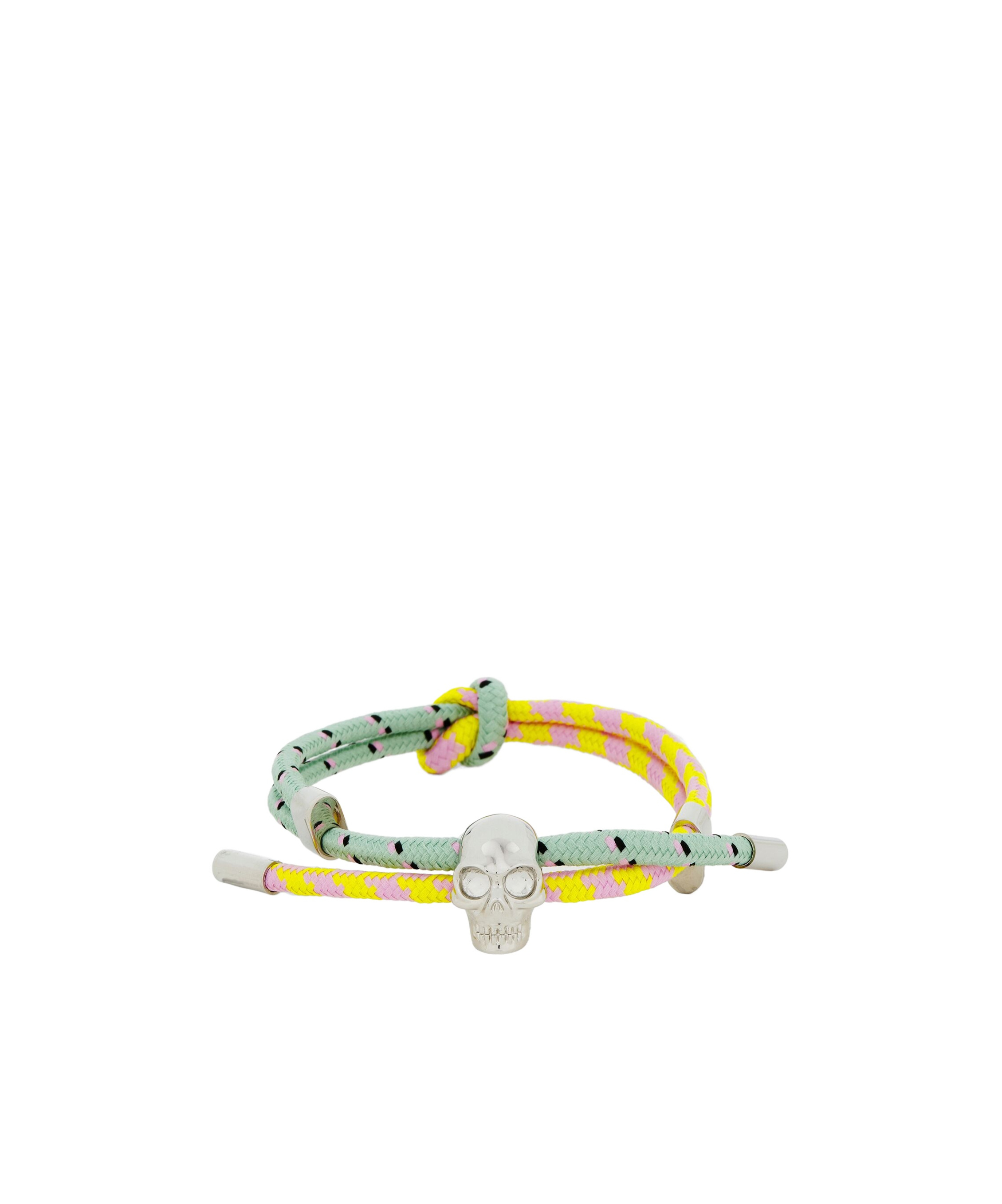 Alexander Mcqueen Skull Cord Bracelet In Multi