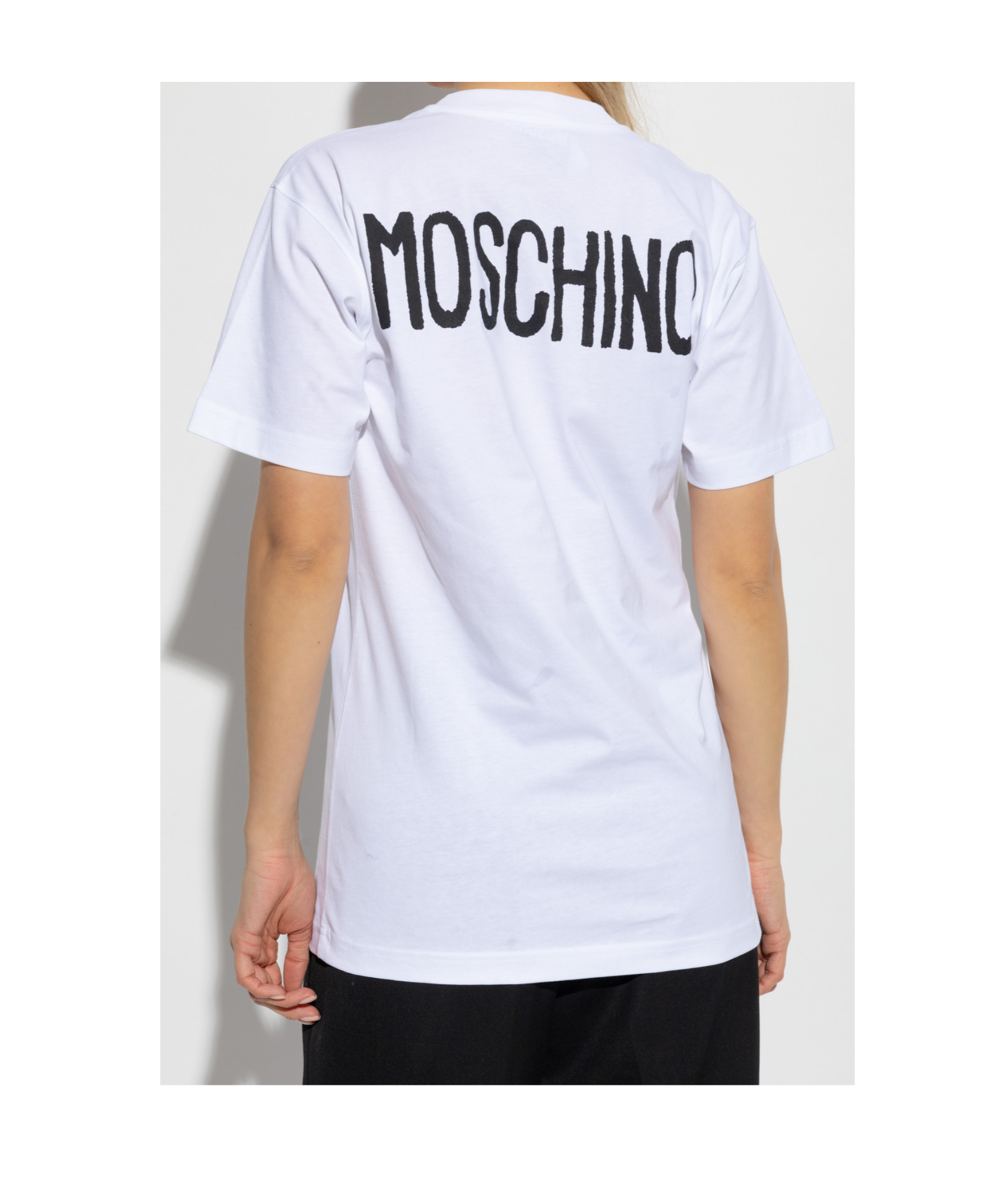 Moschino Archive Slogan Print T-shirt In White