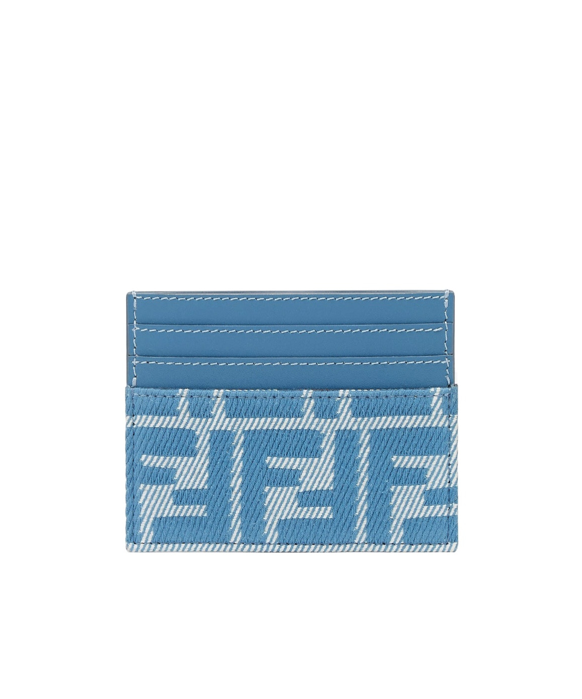 Fendi Baguette Card Holder In Blue