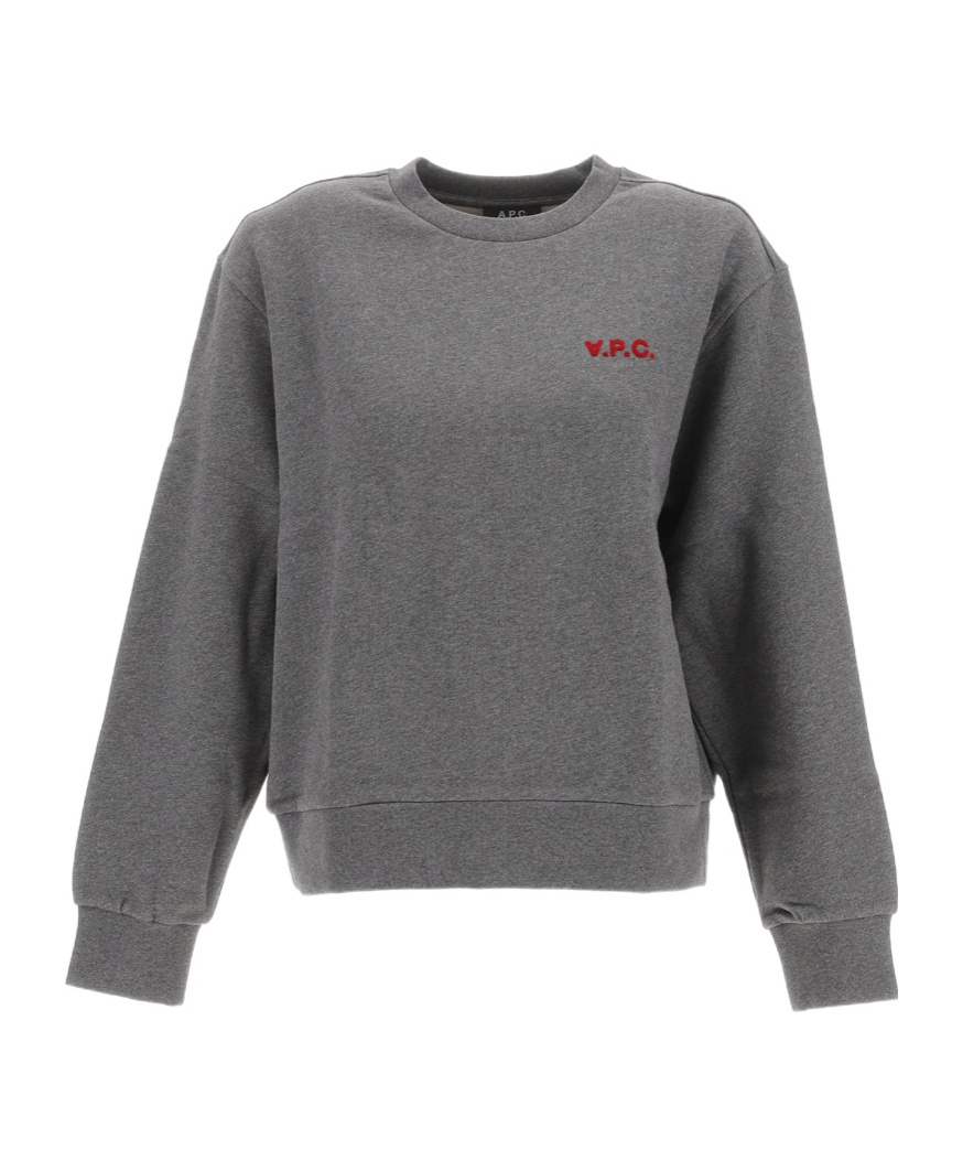 Apc Long-sleeved Sweater In Gray