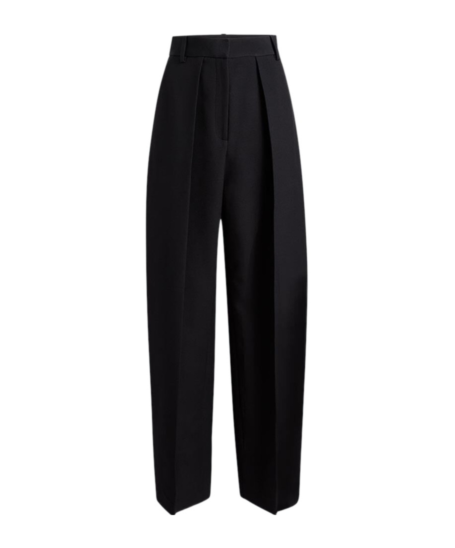 Khaite Belt-loop Casual Pants In Black