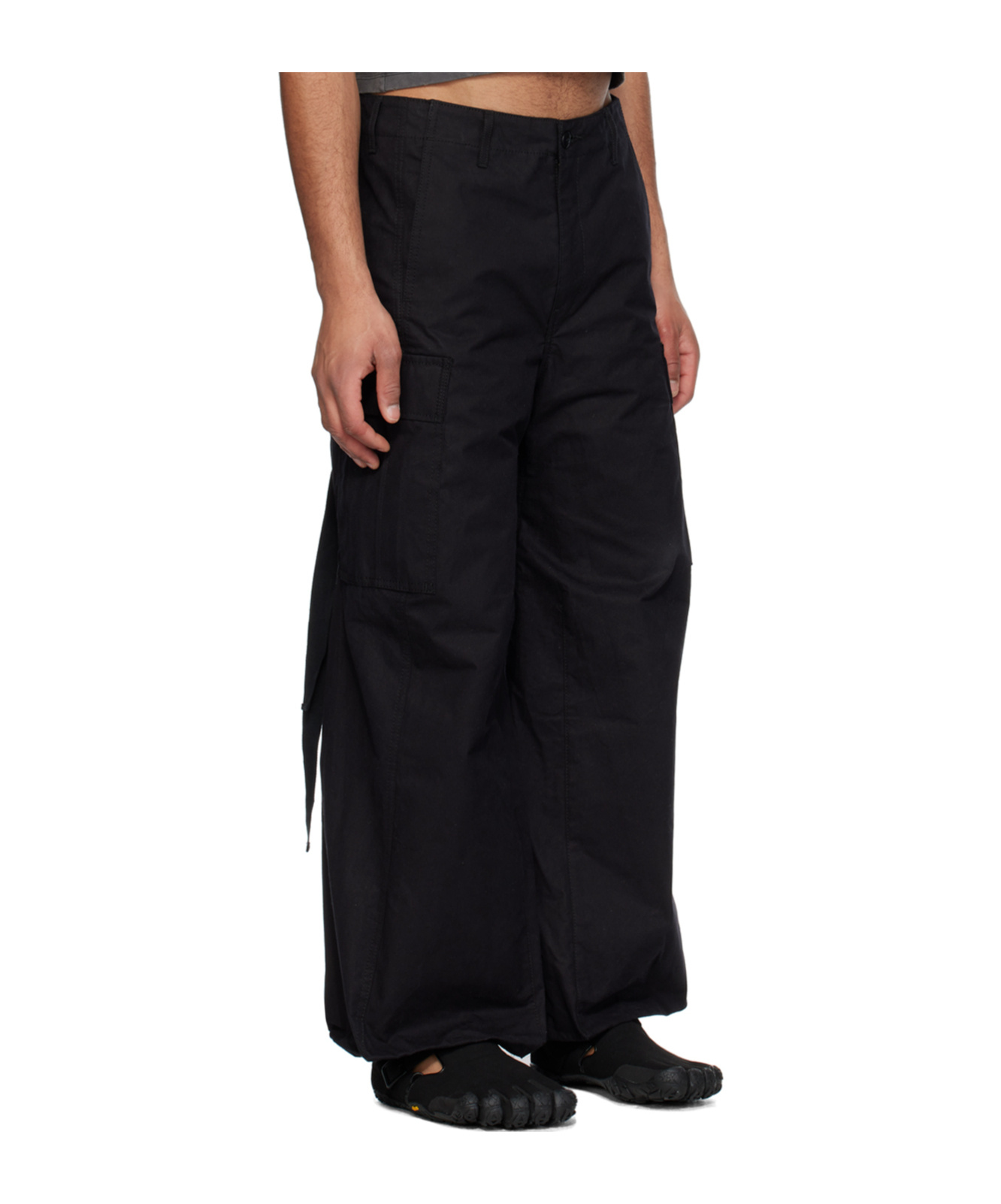 Doublet Belt-loop Overalls In Black