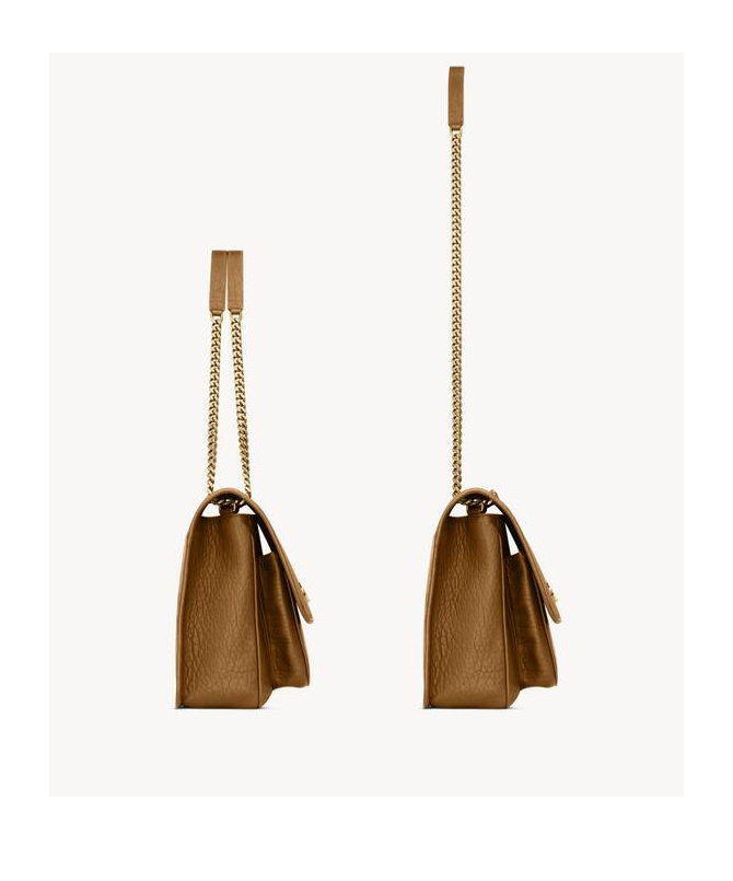 Saint Laurent Niki Large Grain Shoulder Bag In Brown