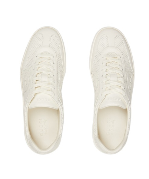 Gucci Interlocking Sneakers In White