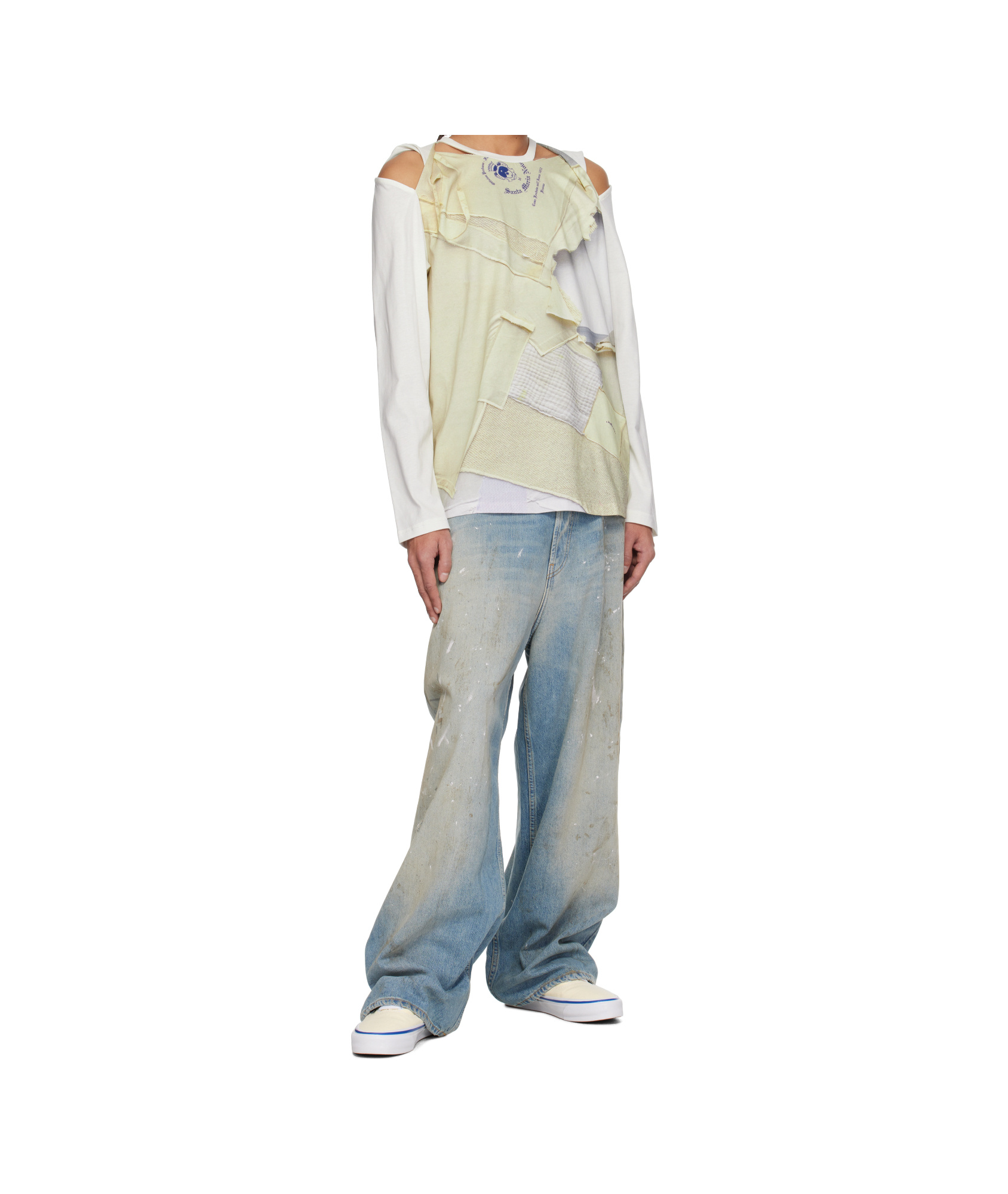 Perks And Mini Off-white Martine Syms Edition Slash Ls T-shirt In White