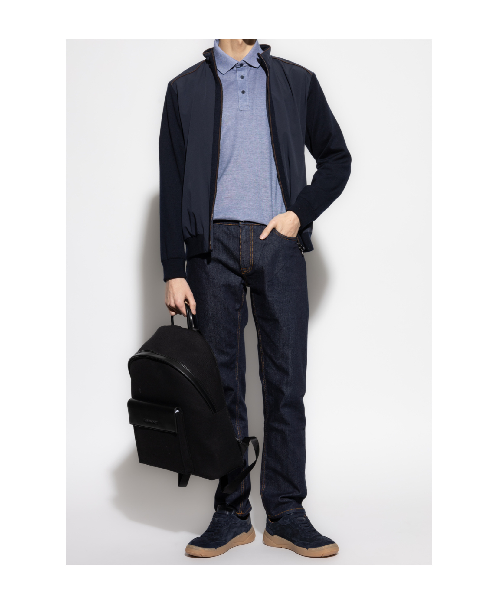 Paul & Shark Cotton Polo Shirt In Blue