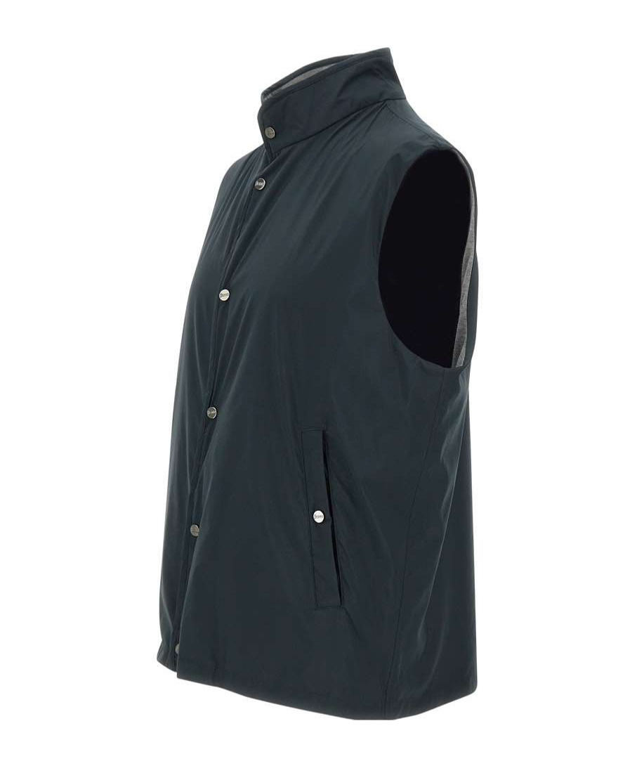Herno Men's Spring Reversible Gilet In Black