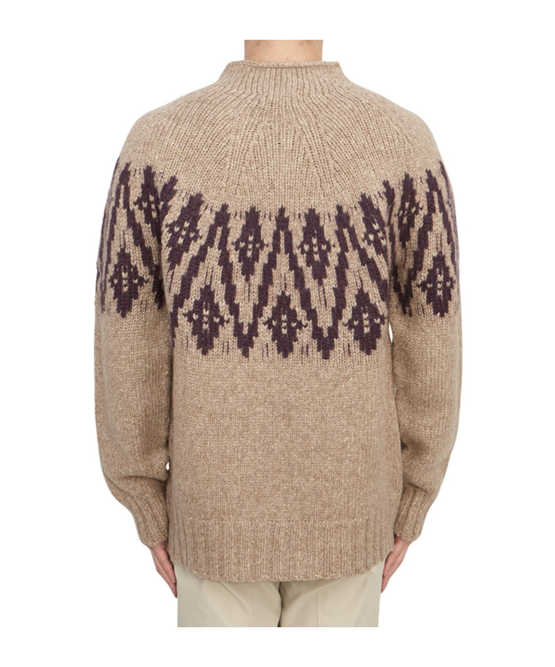 Lardini Long-sleeved Sweater In Nude
