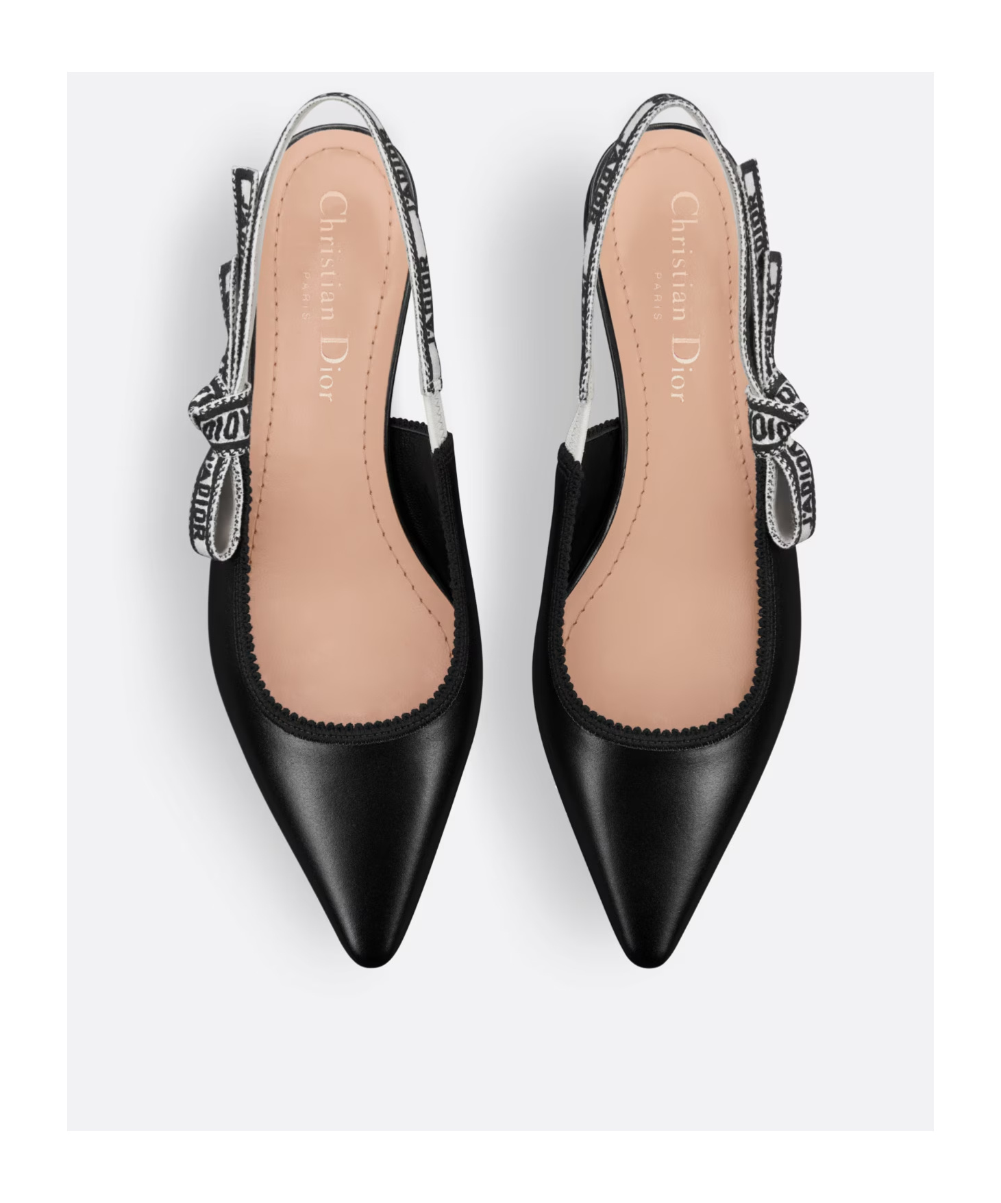 Dior J'a Slingback Flat In Black