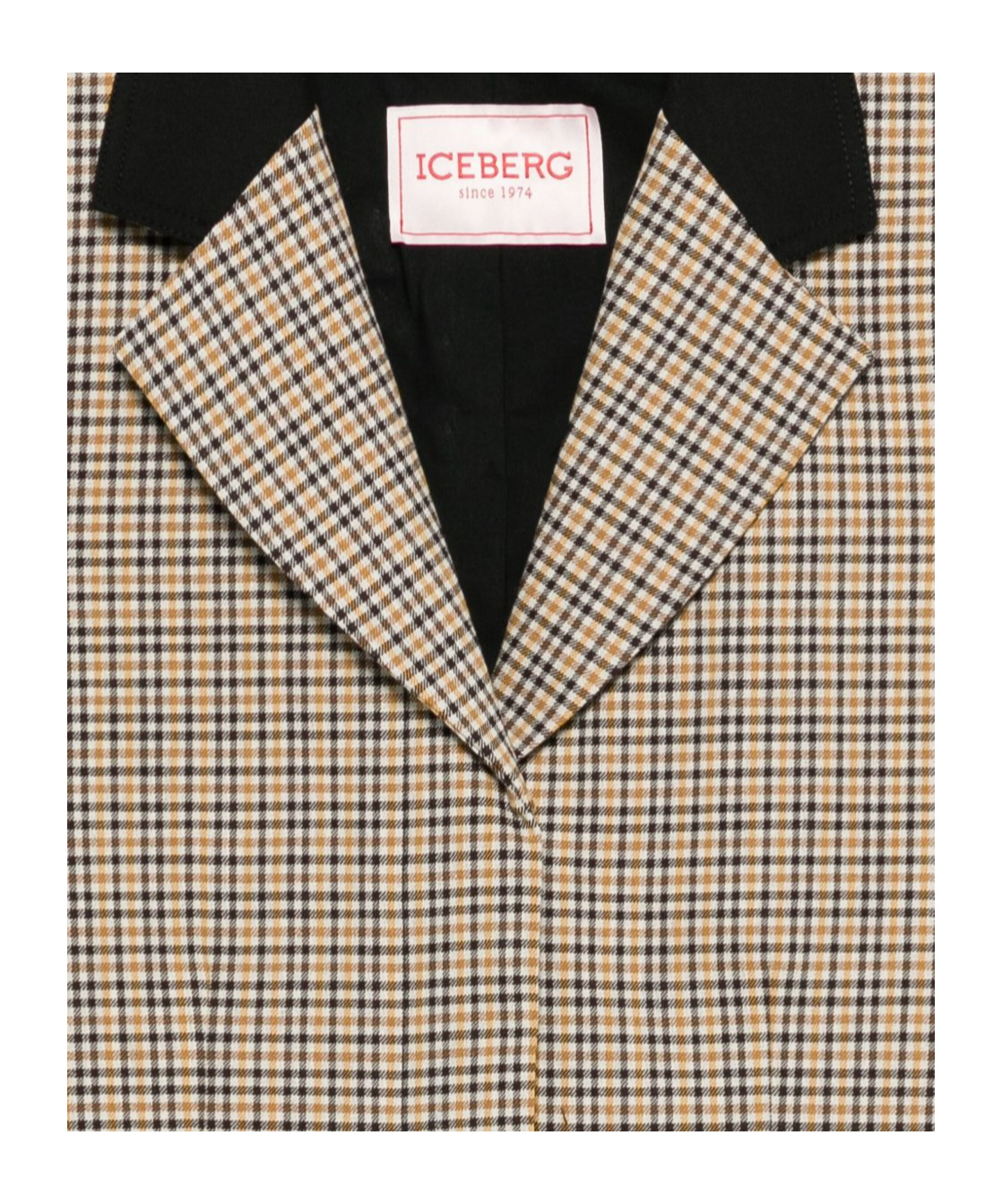 Iceberg Check-pattern Jacket In Brown