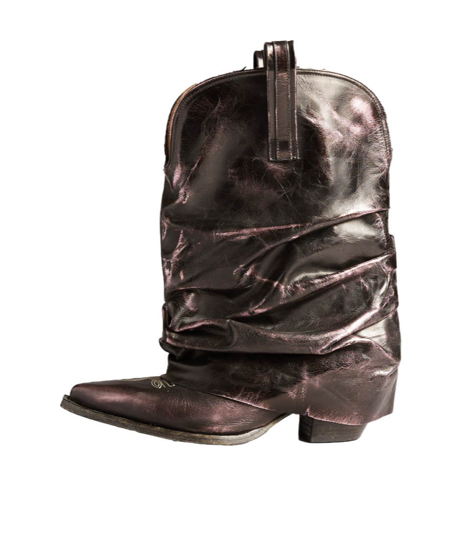 R13 Low Rider Medium Boots In Black