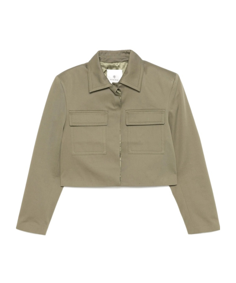 Shop Anine Bing Dayton Jacket In Olive Green